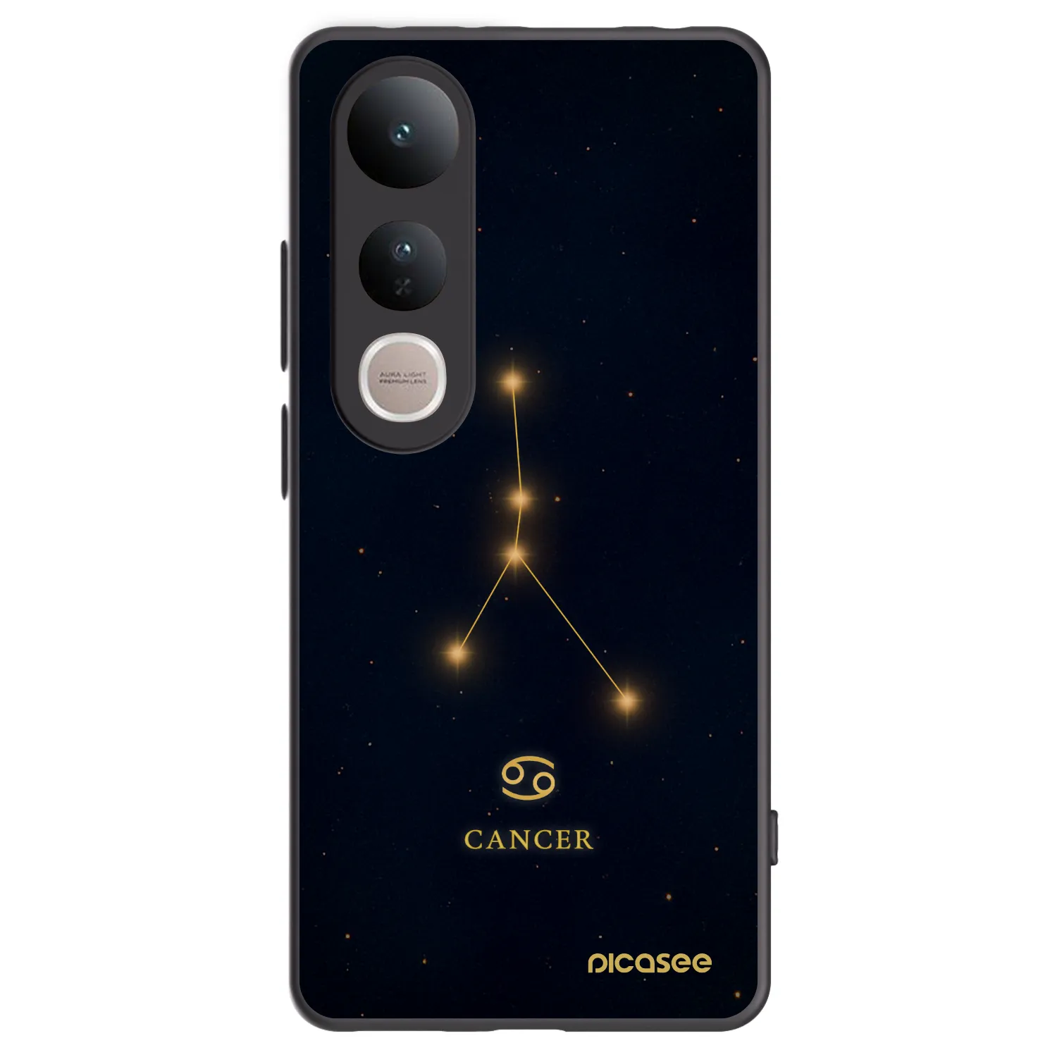 Picasee silikónový čierny obal pre Vivo V50 Lite 5G - CANCER