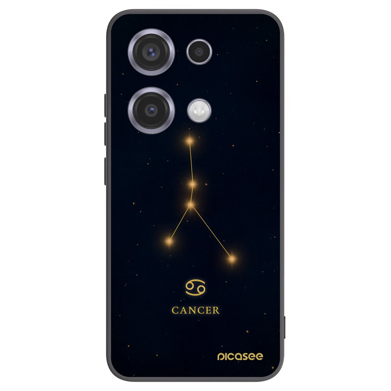 Picasee silikónový čierny obal pre Xiaomi Redmi Note 14S - CANCER