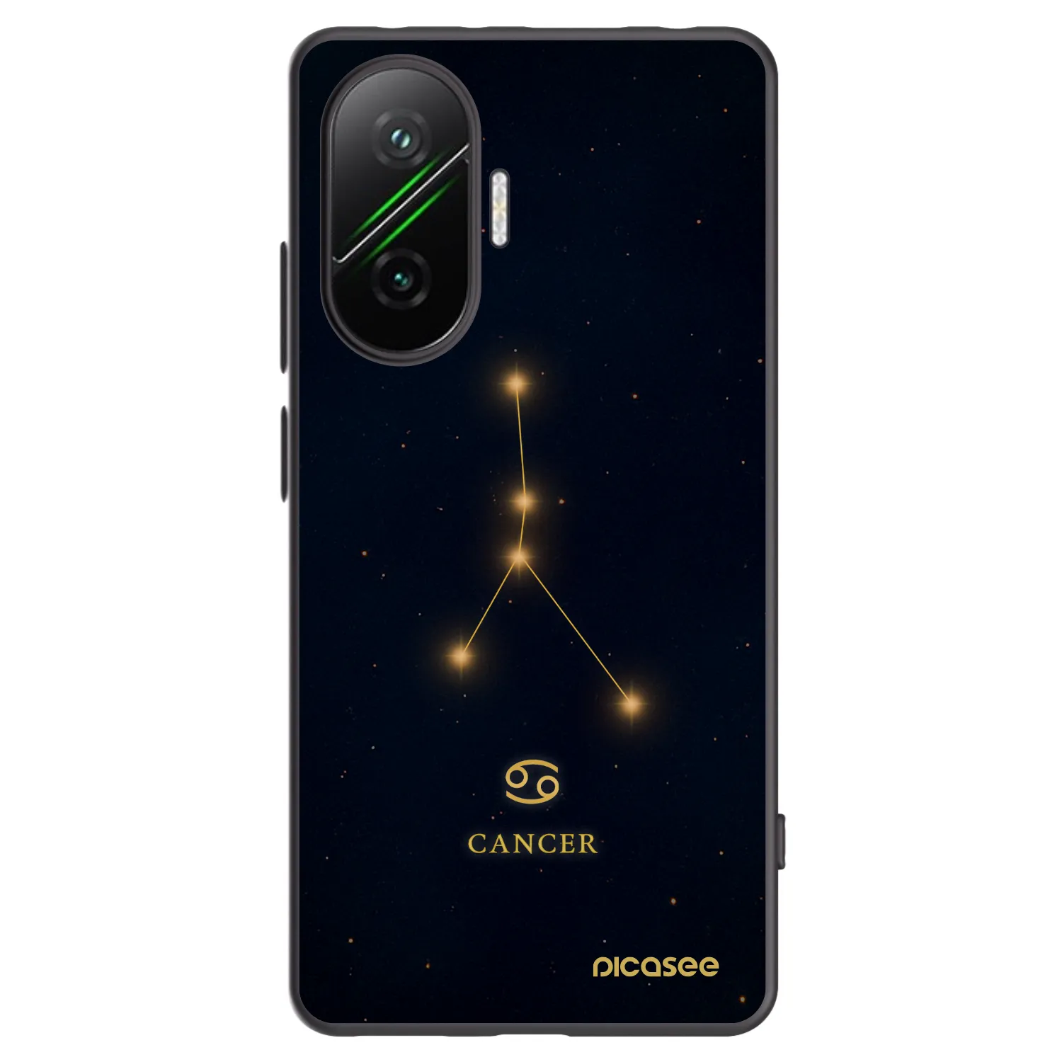 Silikónový čierny obal pre Xiaomi Poco F7 5G - CANCER
