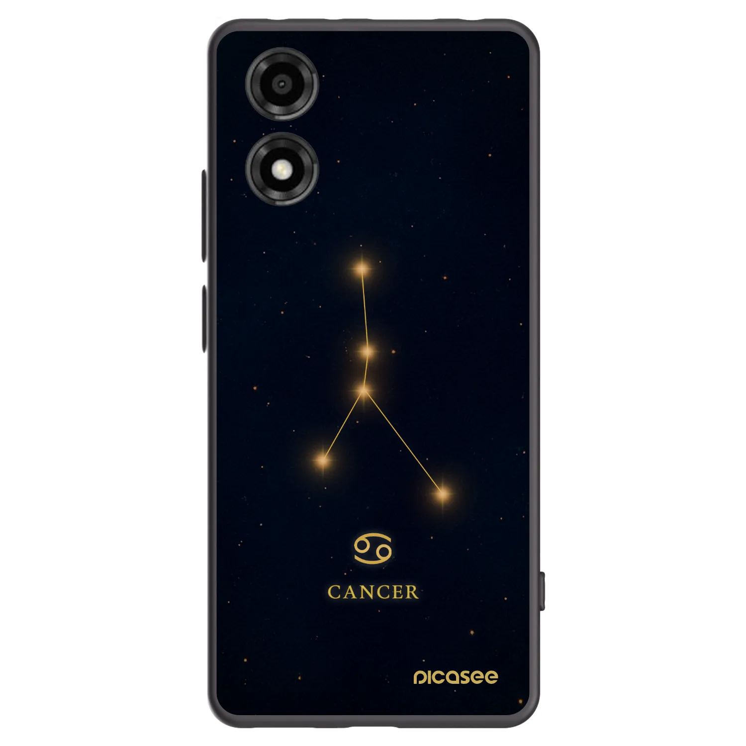 Picasee silikónový čierny obal pre Motorola Moto E14 - CANCER
