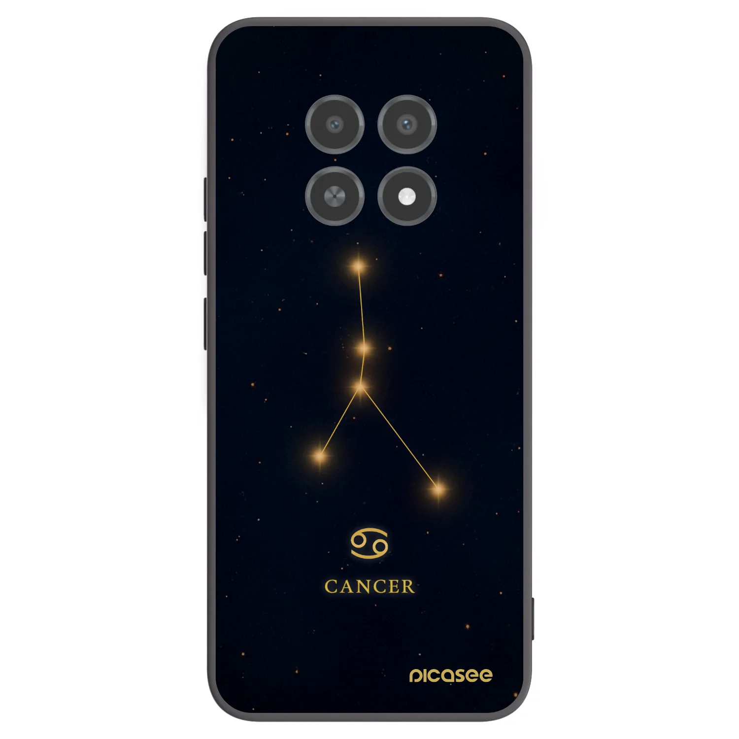 Picasee silikónový čierny obal pre Realme 12X - CANCER