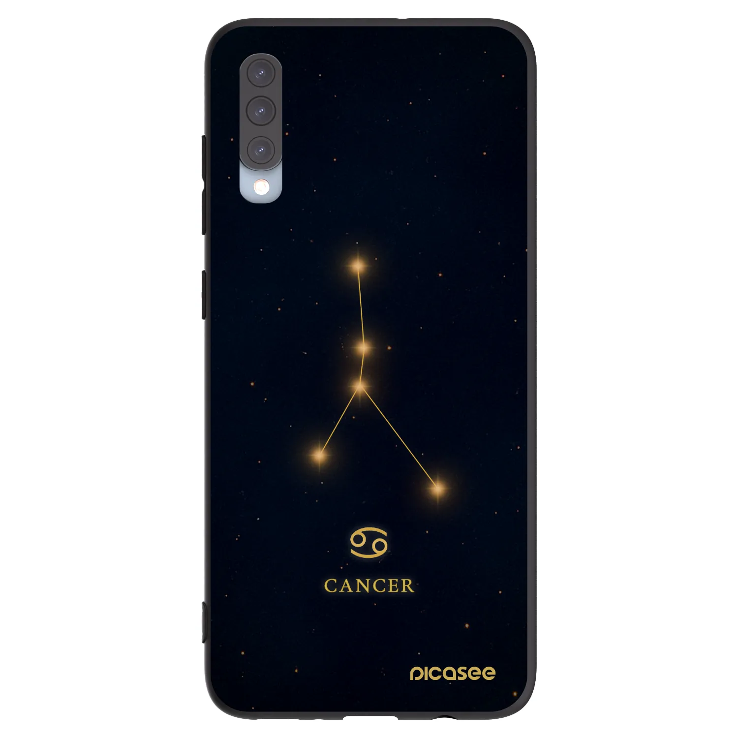 Picasee silikónový čierny obal pre Samsung Galaxy A70 A705F - CANCER