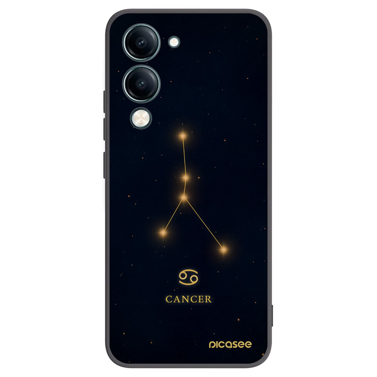 Picasee silikónový čierny obal pre Vivo Y29s 5G - CANCER