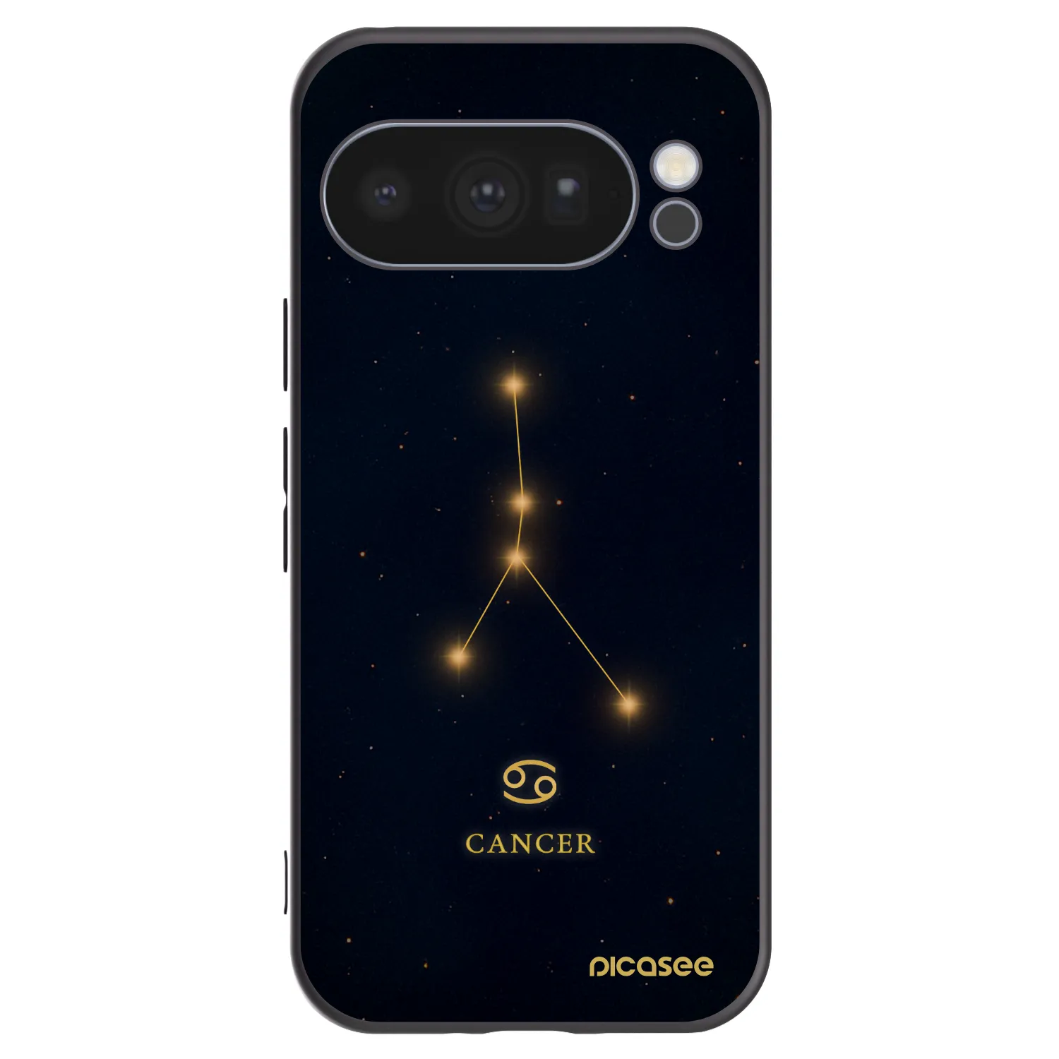 Picasee silikónový čierny obal pre Google Pixel 10 Pro - CANCER