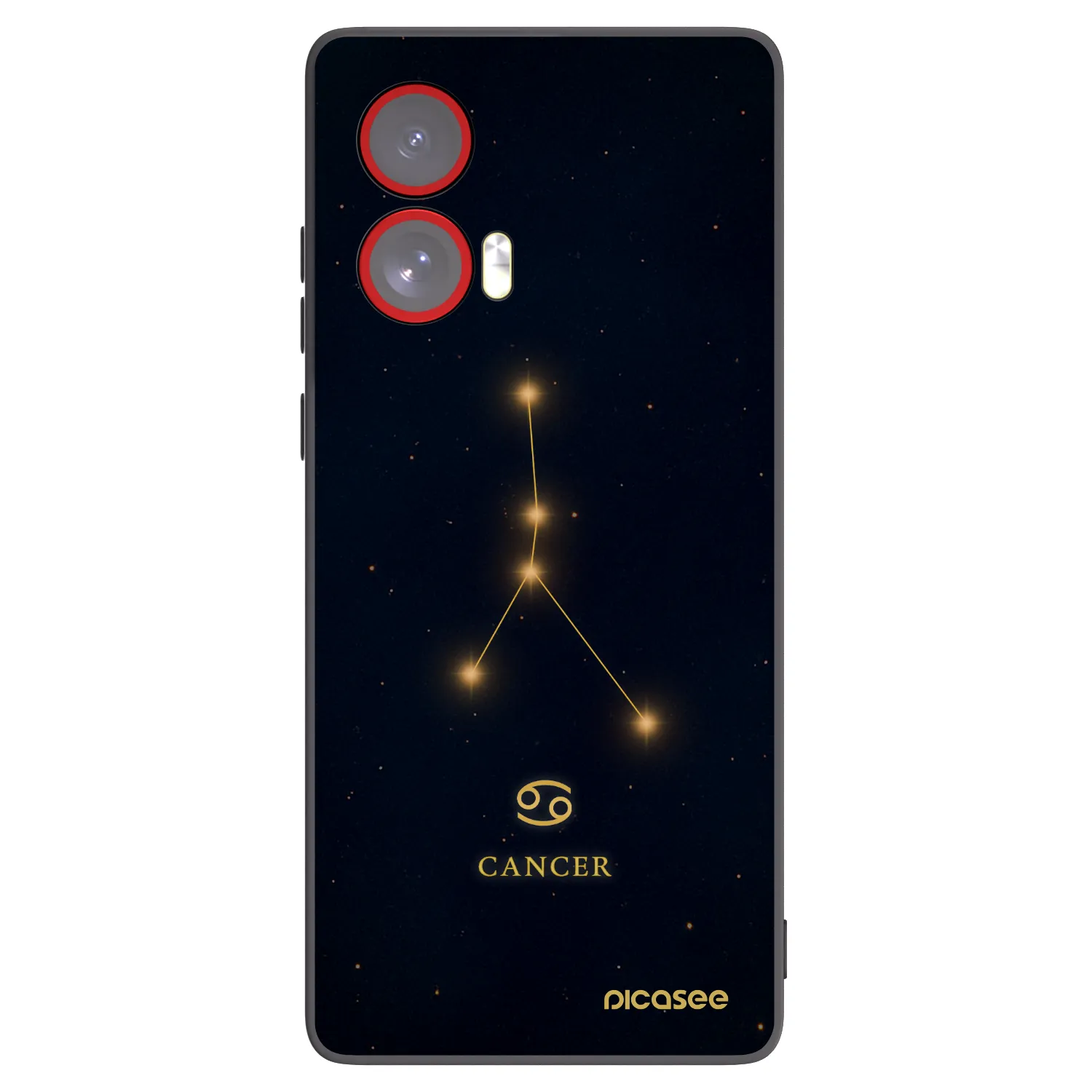Silikónový čierny obal pre Motorola Edge 50 Fusion - CANCER