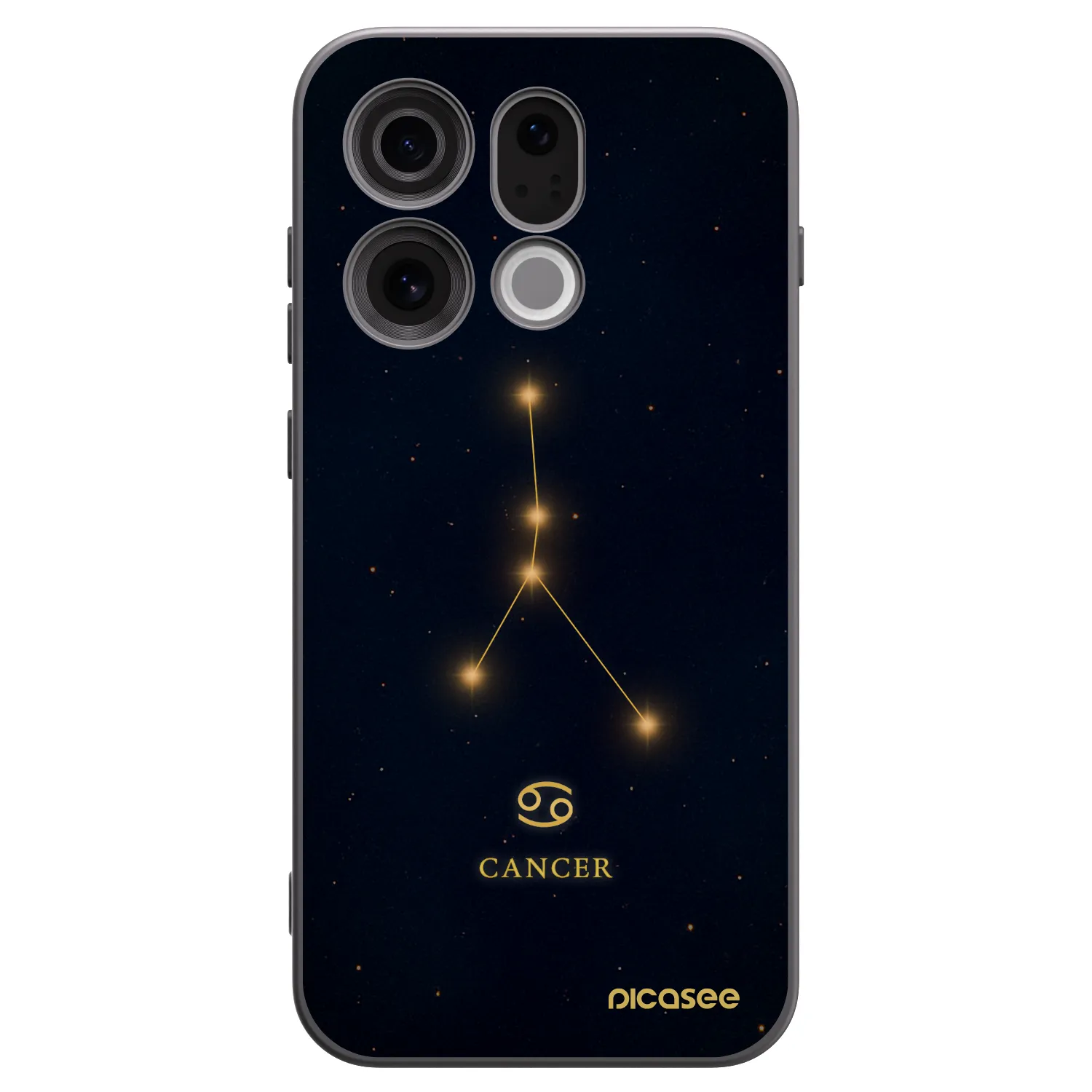 Picasee silikónový čierny obal pre OPPO Find X9 - CANCER