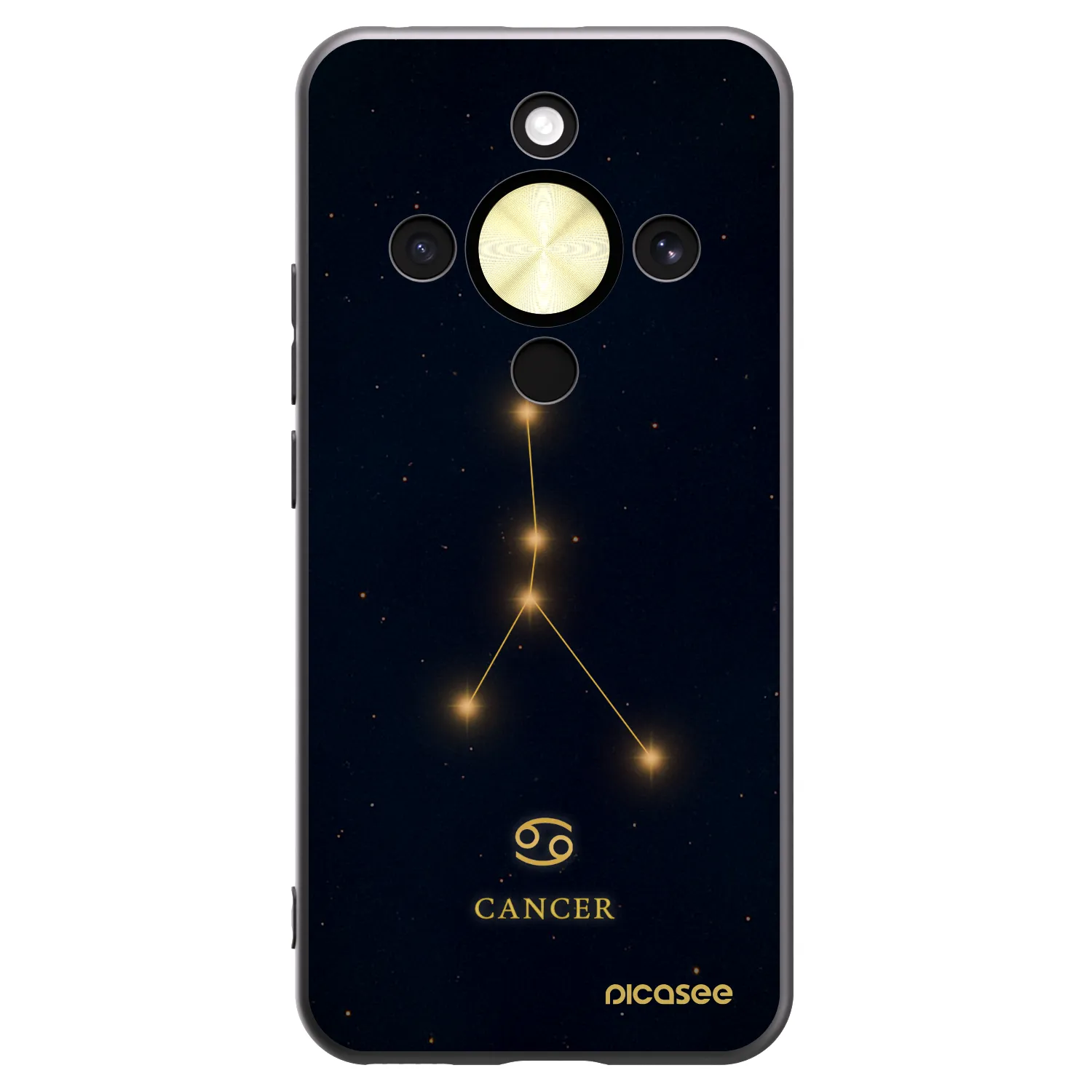 Picasee silikónový čierny obal pre Honor Magic8 Lite 5G - CANCER