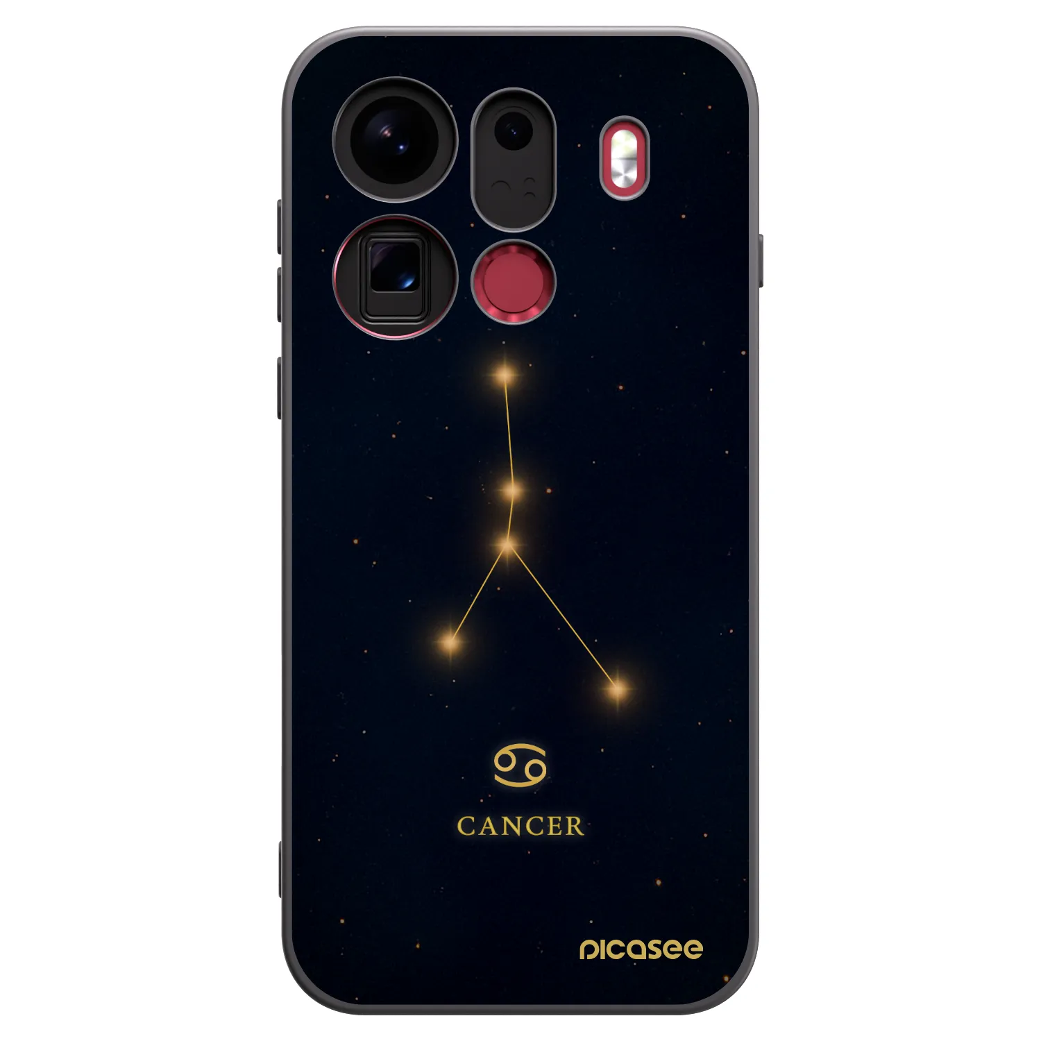 Picasee silikónový čierny obal pre OPPO Find X9 Pro - CANCER
