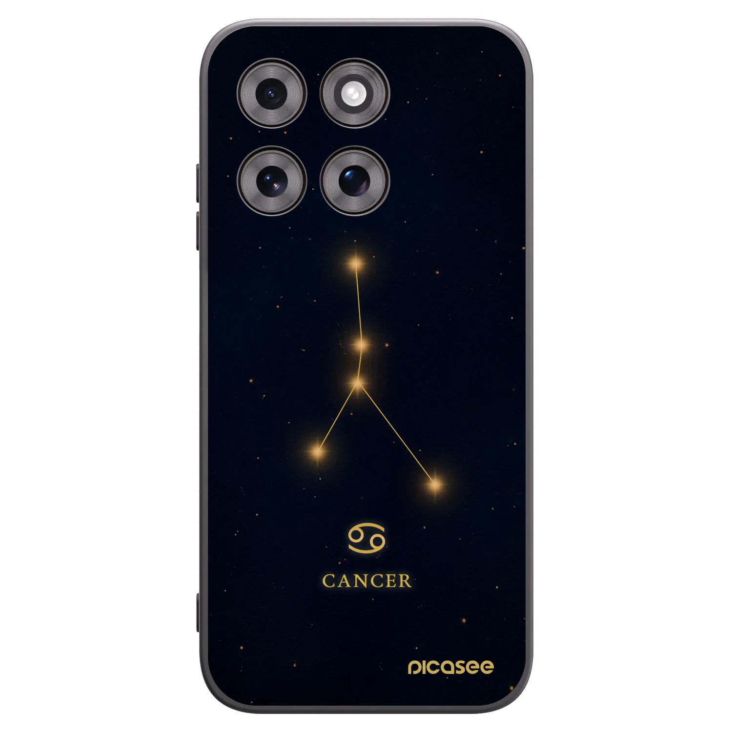 Picasee silikónový čierny obal pre Motorola Moto G77 - CANCER