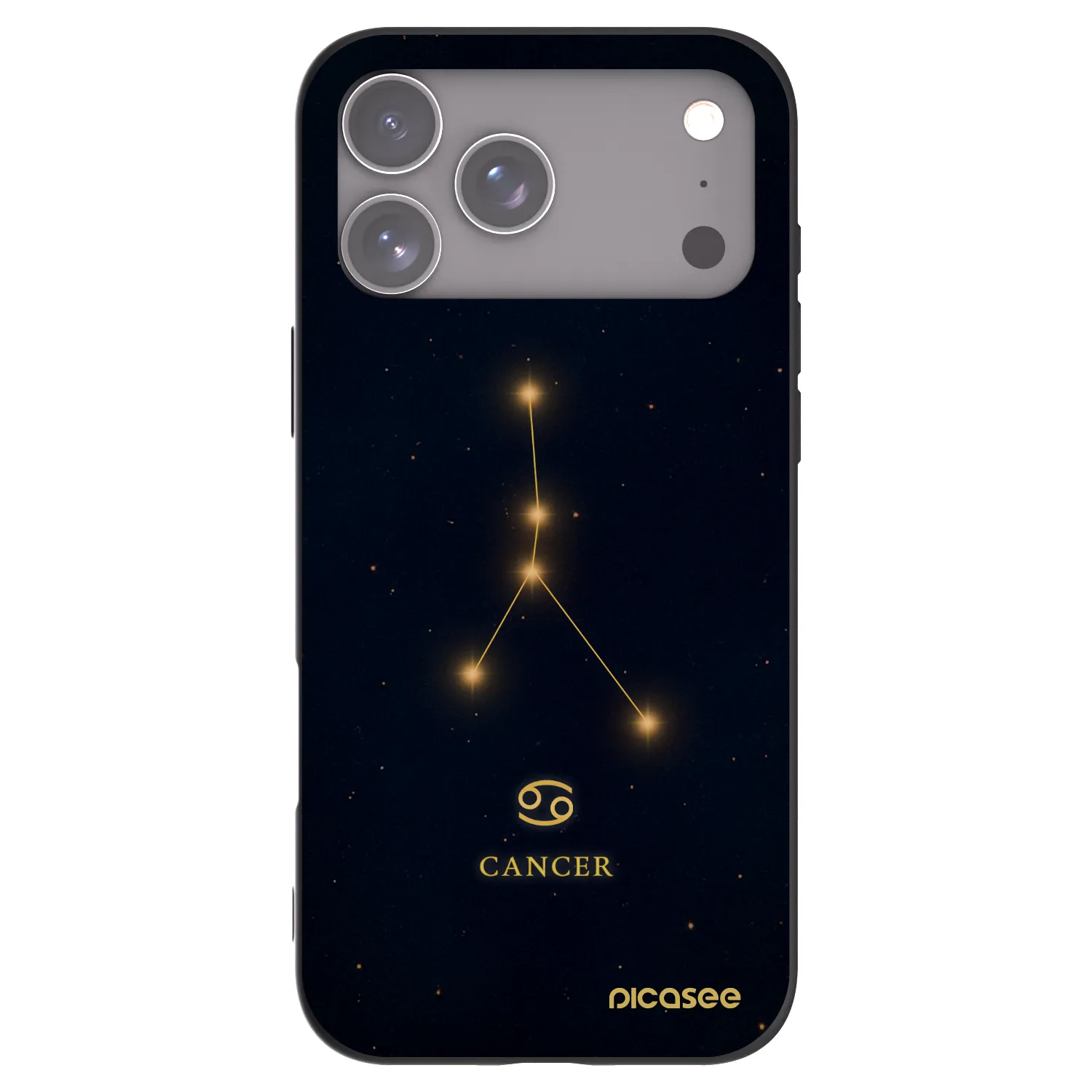 Picasee silikónový čierny obal pre Apple iPhone 18 Pro Max - CANCER