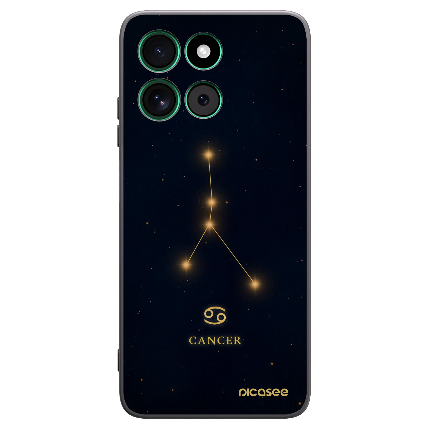 Picasee silikónový čierny obal pre Motorola Moto G57 Power - CANCER