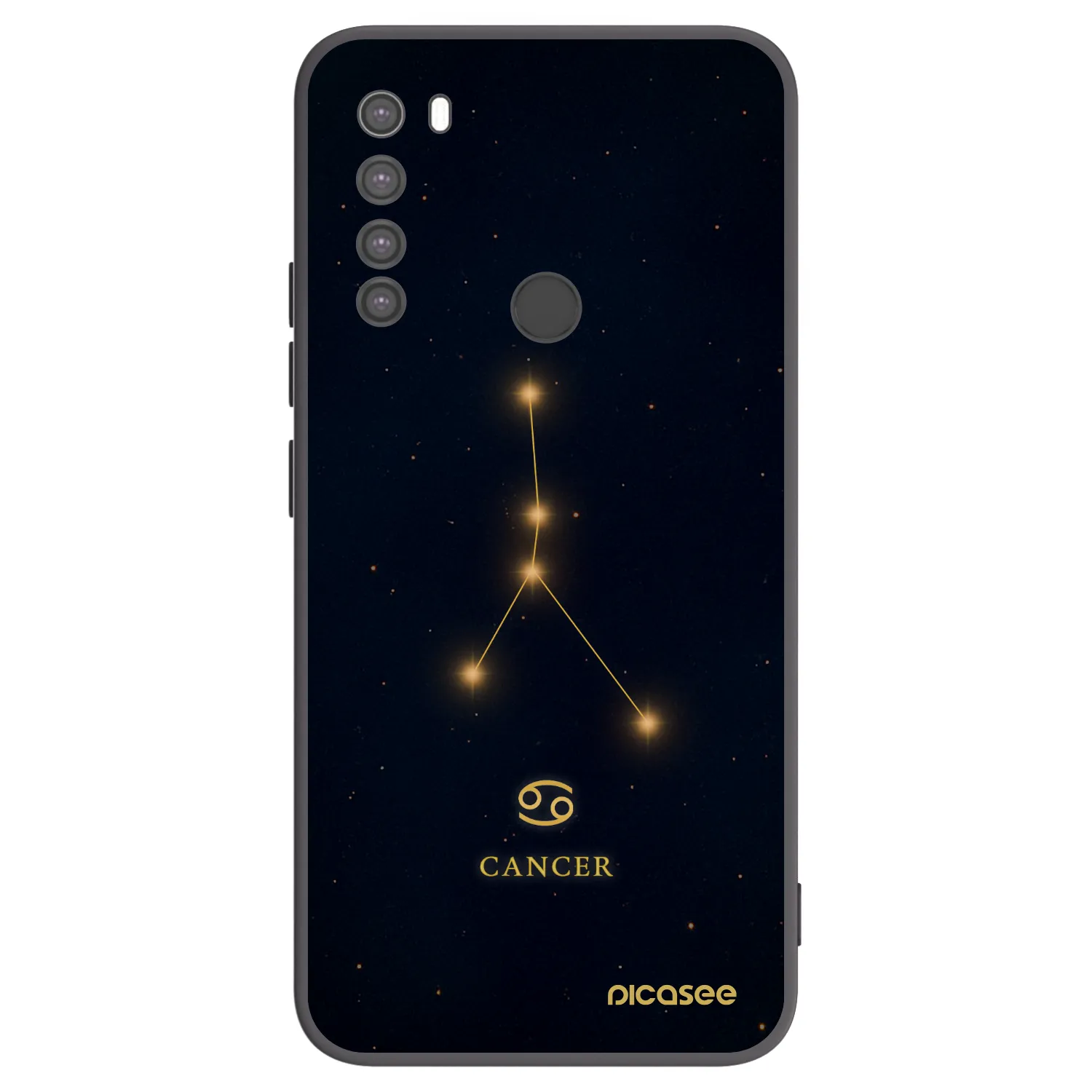 Picasee silikónový čierny obal pre Xiaomi Redmi Note 8 - CANCER