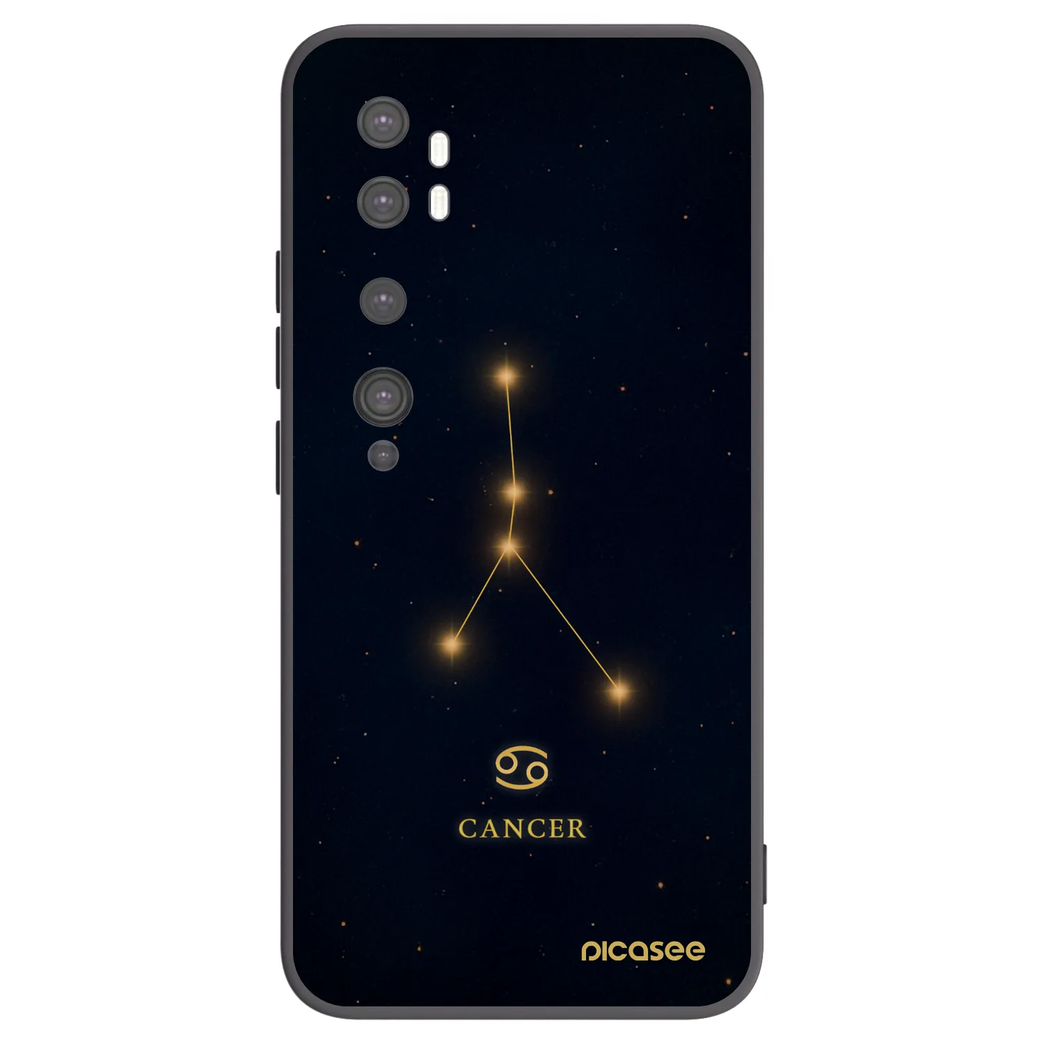 Picasee silikónový čierny obal pre Xiaomi Mi Note 10 (Pro) - CANCER