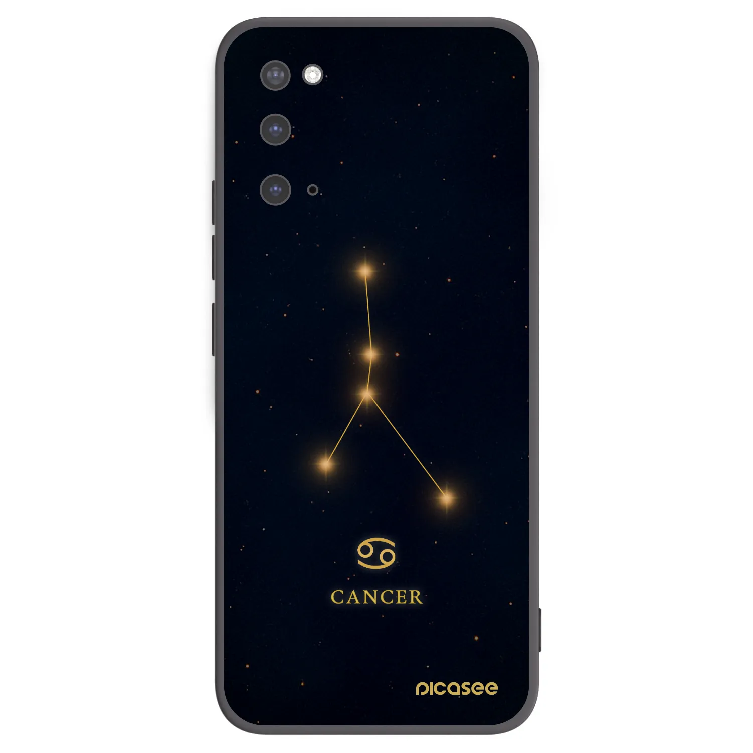 Picasee silikónový čierny obal pre Samsung Galaxy S20 G980F - CANCER