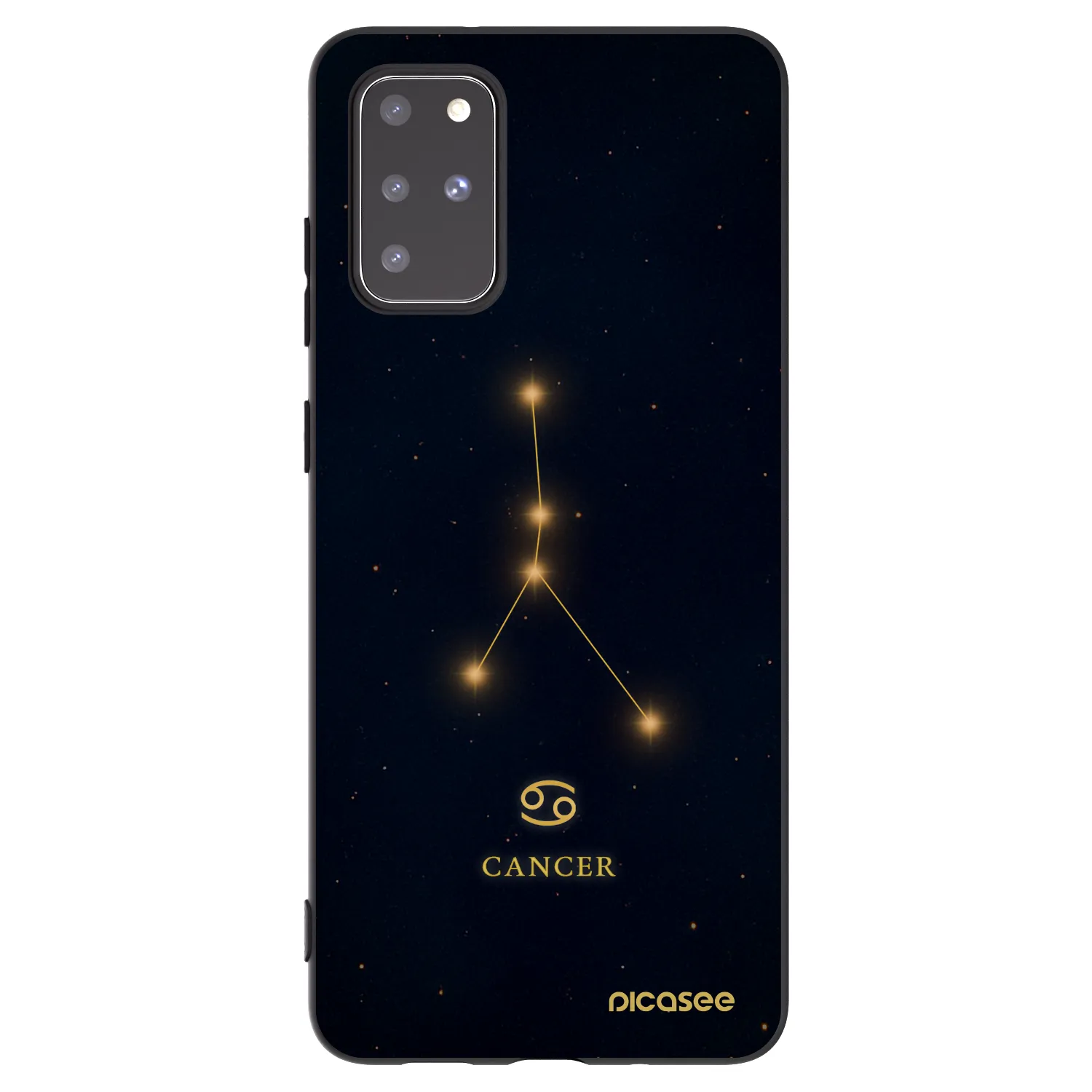 Picasee silikónový čierny obal pre Samsung Galaxy S20+ G985F - CANCER