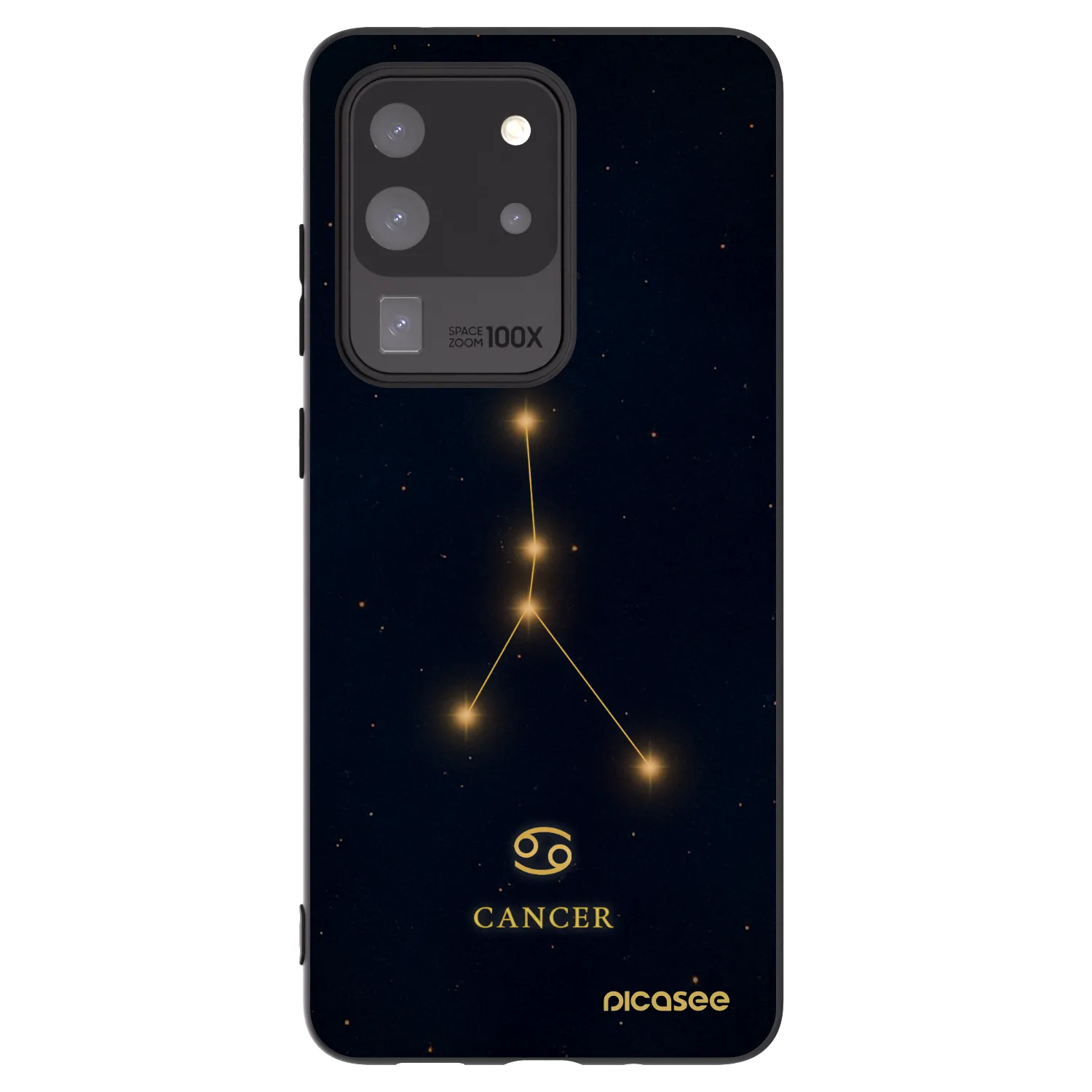 Picasee silikónový čierny obal pre Samsung Galaxy S20 Ultra 5G G988F - CANCER