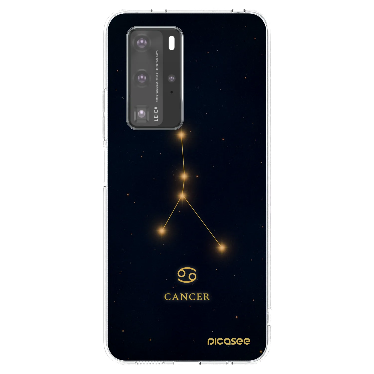 Picasee silikónový prehľadný obal pre Huawei P40 Pro - CANCER