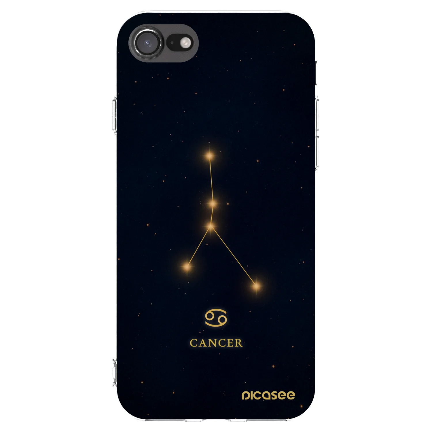 Picasee silikónový prehľadný obal pre Apple iPhone SE 2020 - CANCER