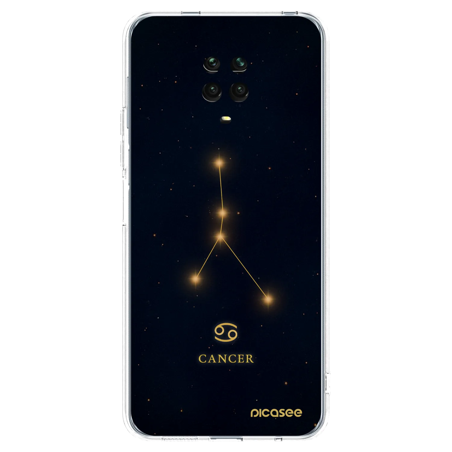 Picasee silikónový prehľadný obal pre Xiaomi Redmi Note 9 Pro - CANCER