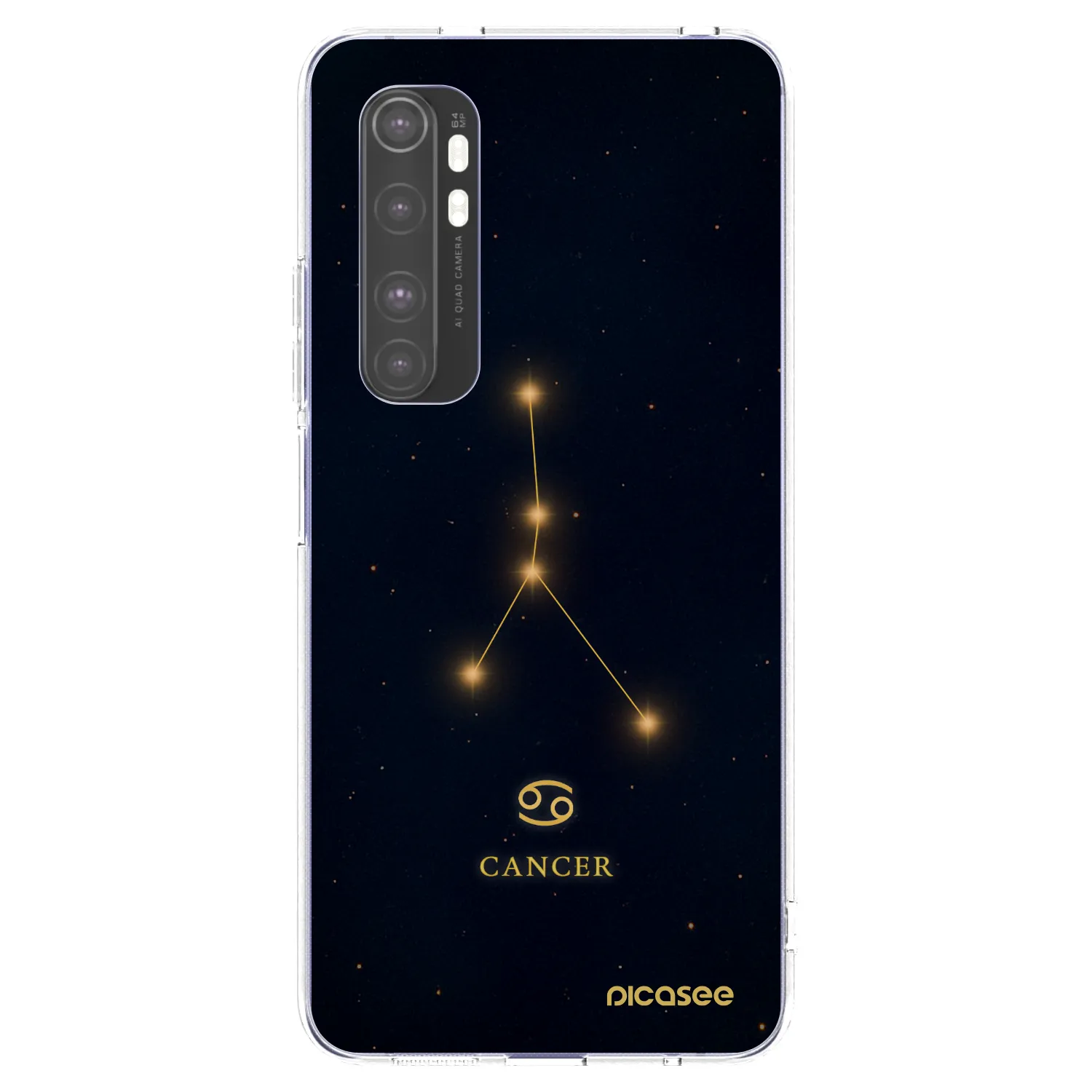 Picasee silikónový prehľadný obal pre Xiaomi Mi Note 10 Lite - CANCER