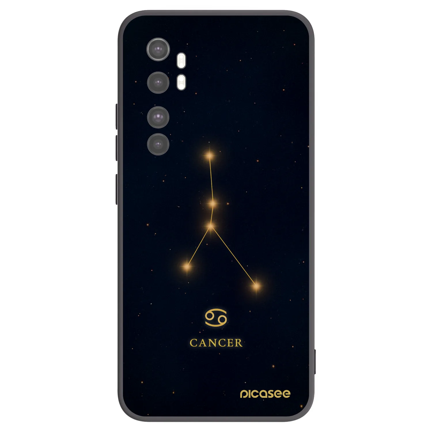 Picasee silikónový čierny obal pre Xiaomi Mi Note 10 Lite - CANCER