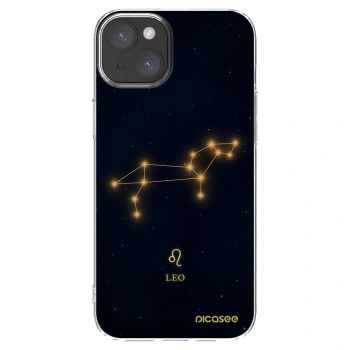 Picasee silikónový prehľadný obal pre Apple iPhone 15 Plus - LEO