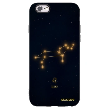 Picasee silikónový čierny obal pre Apple iPhone 6/6S - LEO