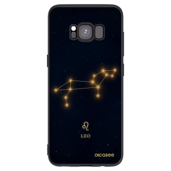 Picasee silikónový čierny obal pre Samsung Galaxy S8 G950F - LEO