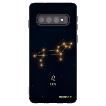 Picasee silikónový čierny obal pre Samsung Galaxy S10 G973 - LEO