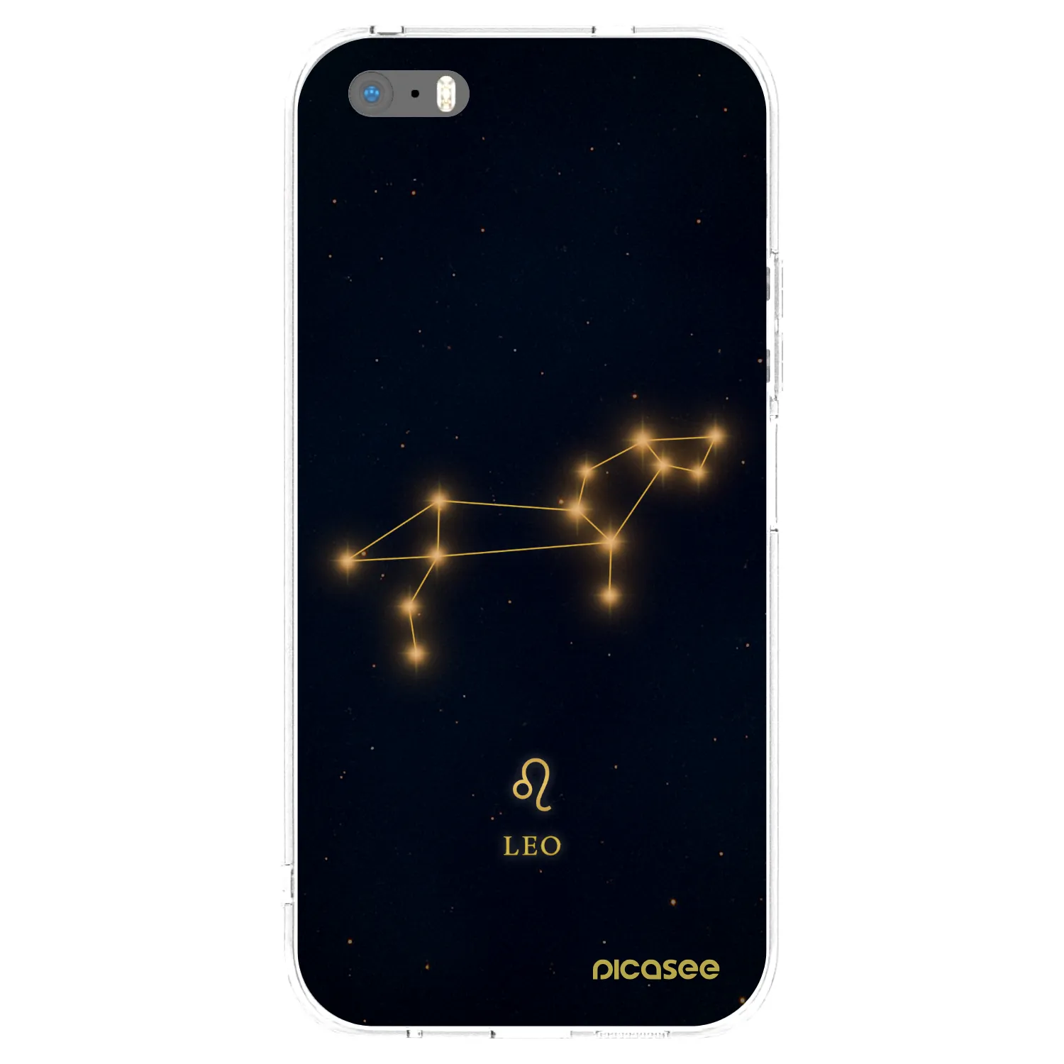 Picasee silikónový prehľadný obal pre Apple iPhone 5/5S/SE - LEO