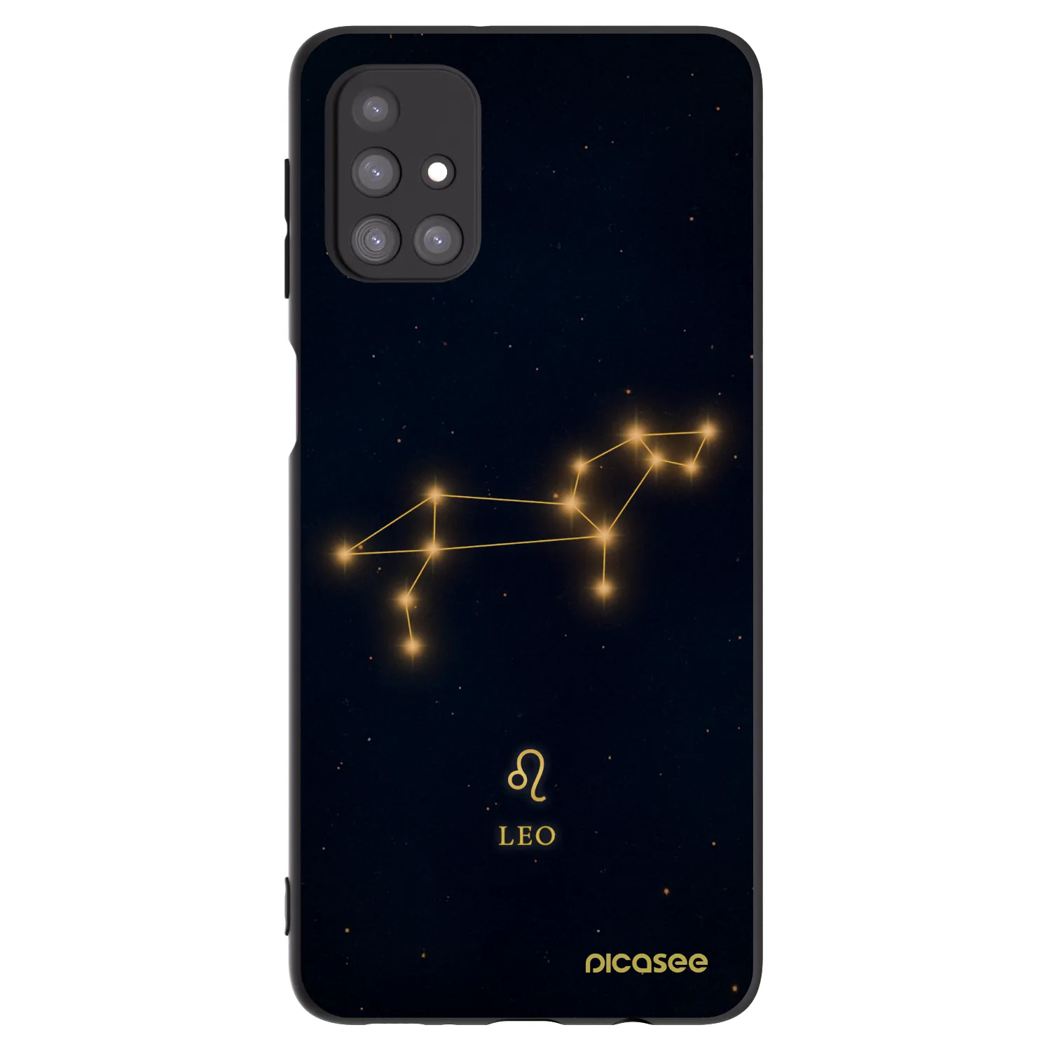 Picasee silikónový čierny obal pre Samsung Galaxy M31s - LEO