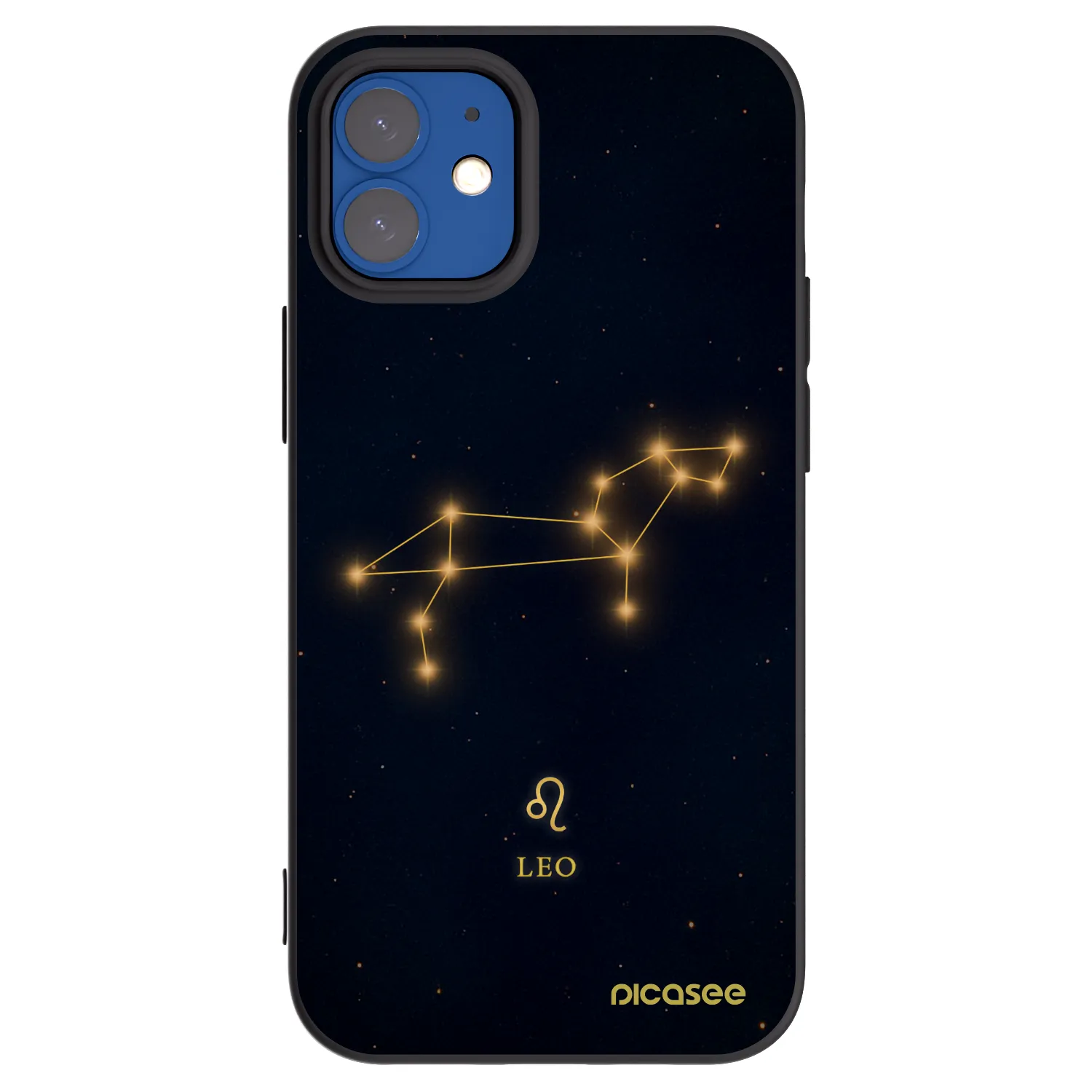 Picasee silikónový čierny obal pre Apple iPhone 12 mini - LEO