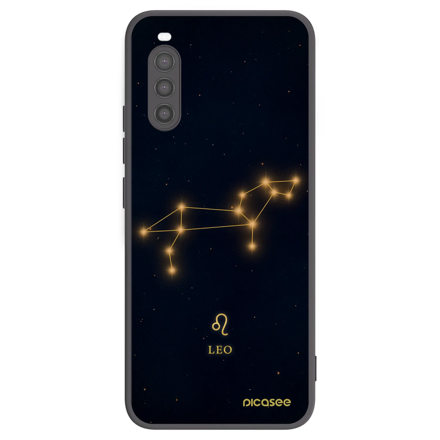 Picasee silikónový čierny obal pre Sony Xperia 10 II - LEO