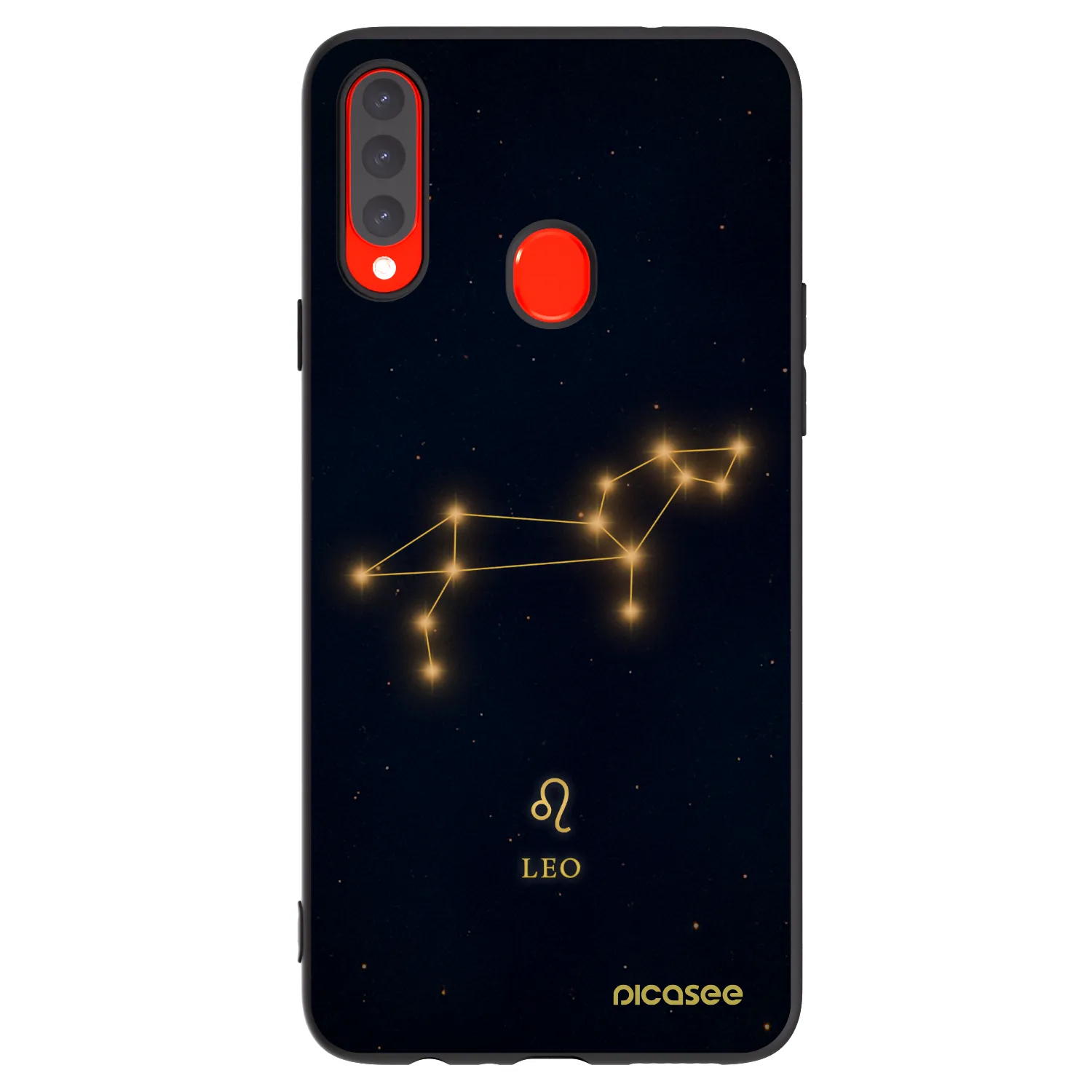 Picasee silikónový čierny obal pre Samsung Galaxy A20s - LEO