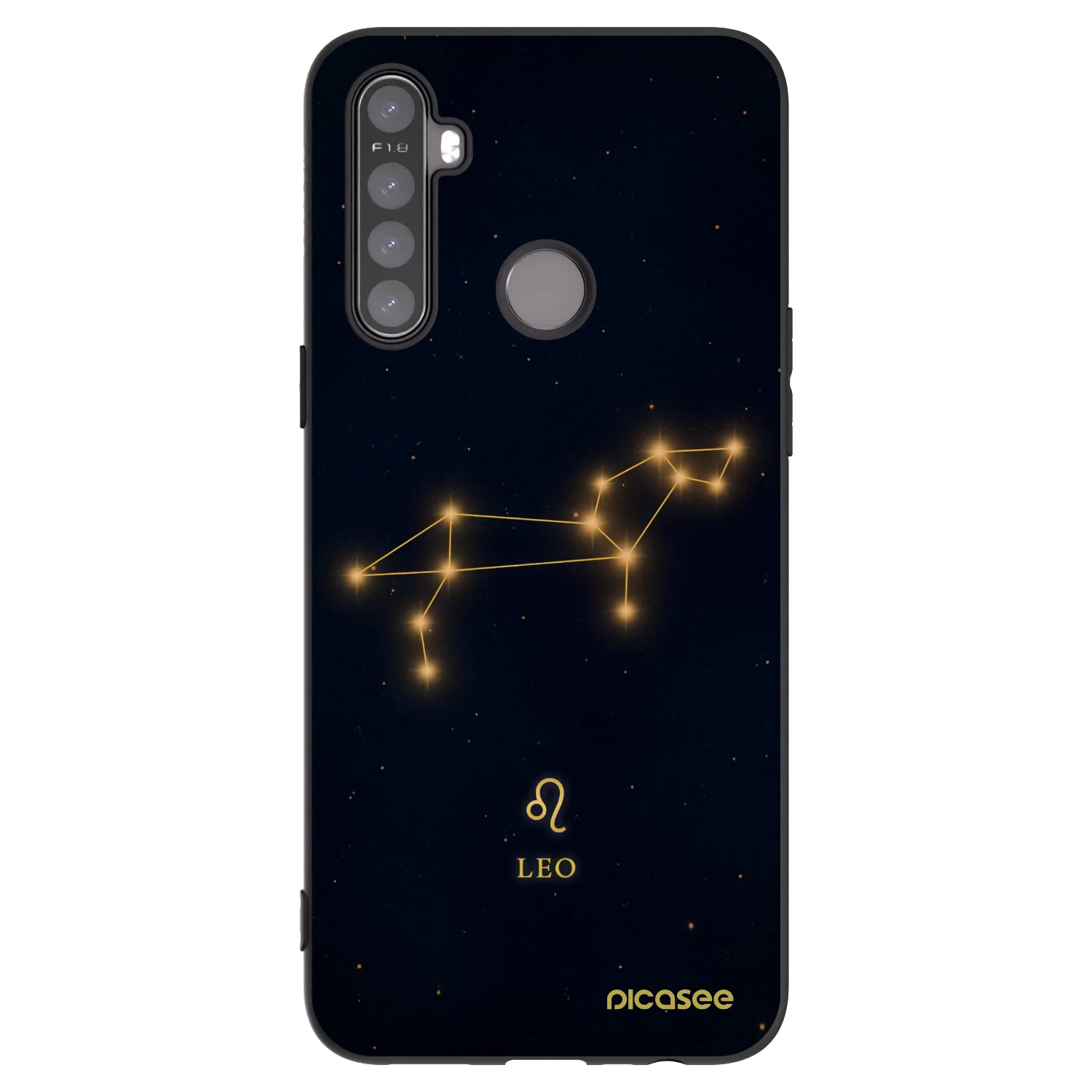 Picasee silikónový čierny obal pre Realme 5 - LEO