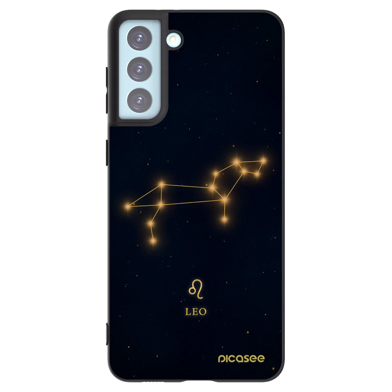 Picasee silikónový čierny obal pre Samsung Galaxy S21+ 5G G996F - LEO