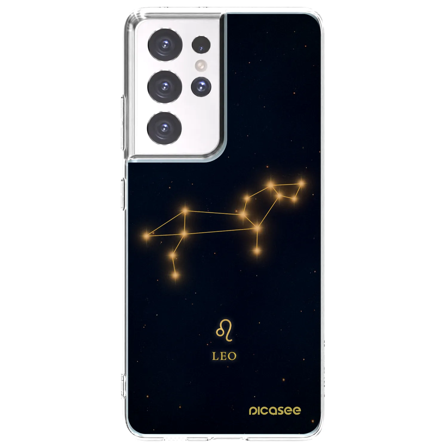 Picasee silikónový prehľadný obal pre Samsung Galaxy S21 Ultra 5G G998B - LEO