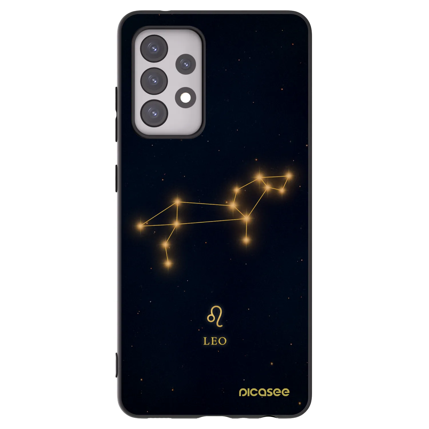 Picasee silikónový čierny obal pre Samsung Galaxy A52 5G A525F - LEO