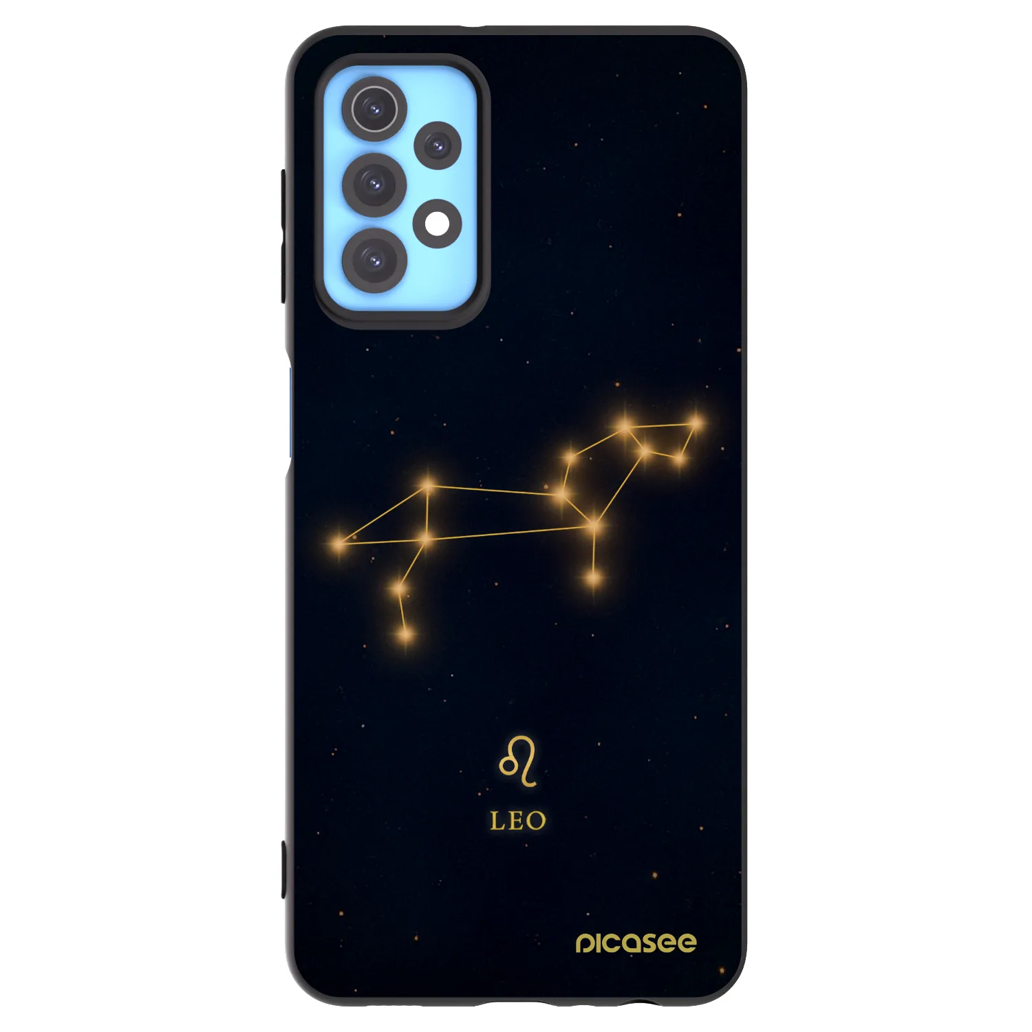 Picasee silikónový čierny obal pre Samsung Galaxy A32 4G SM-A325F - LEO