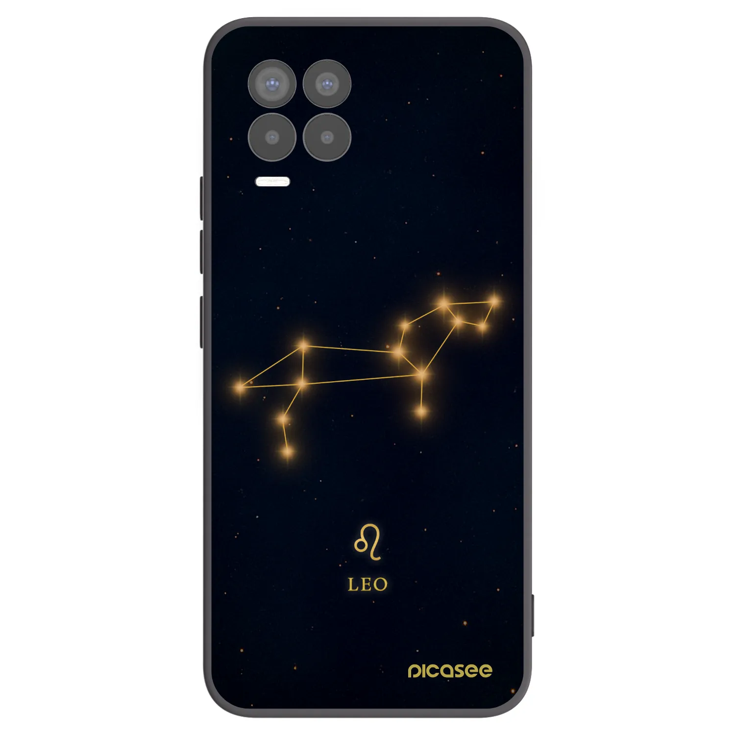 Picasee silikónový čierny obal pre Realme 8 4G - LEO