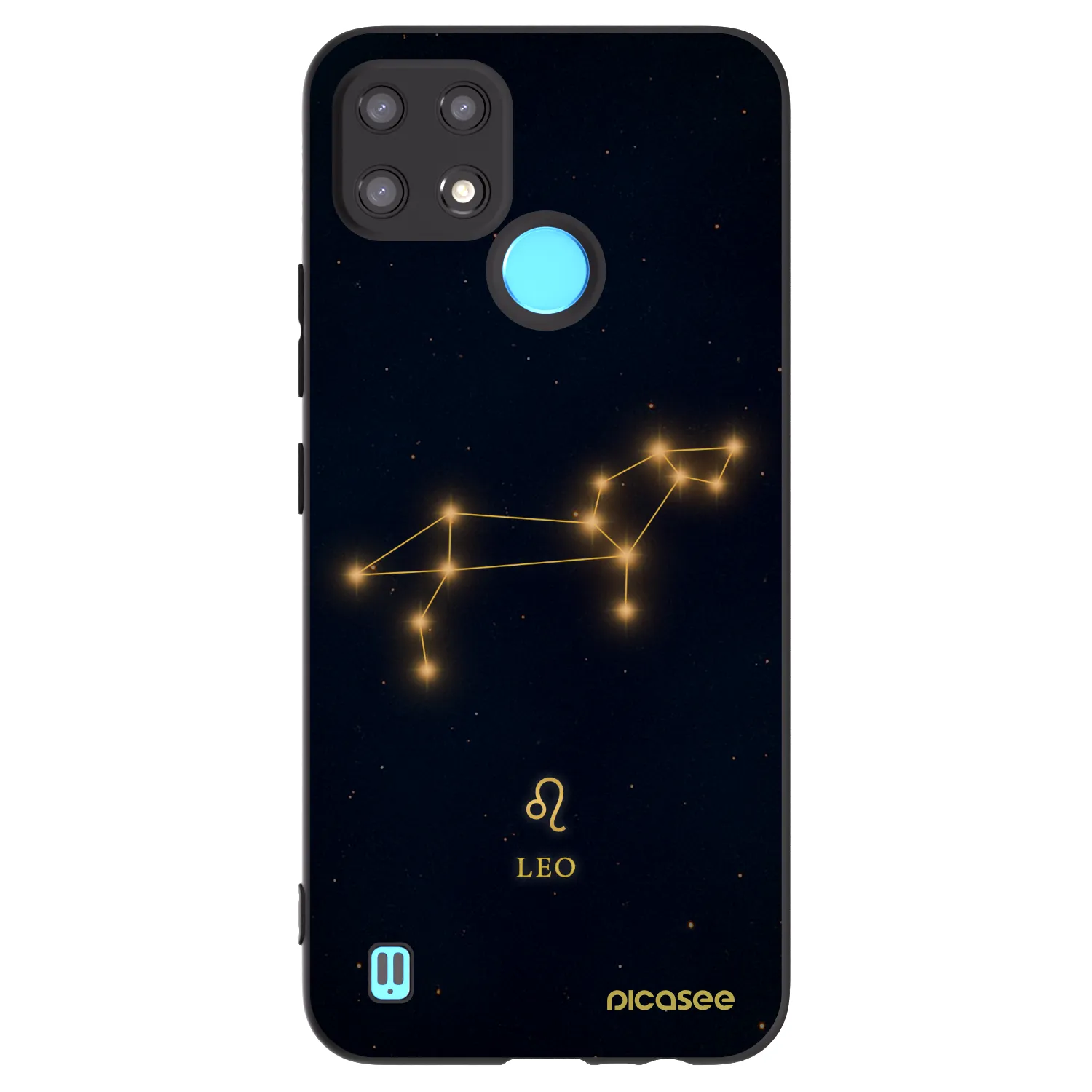 Picasee silikónový čierny obal pre Realme C21 - LEO