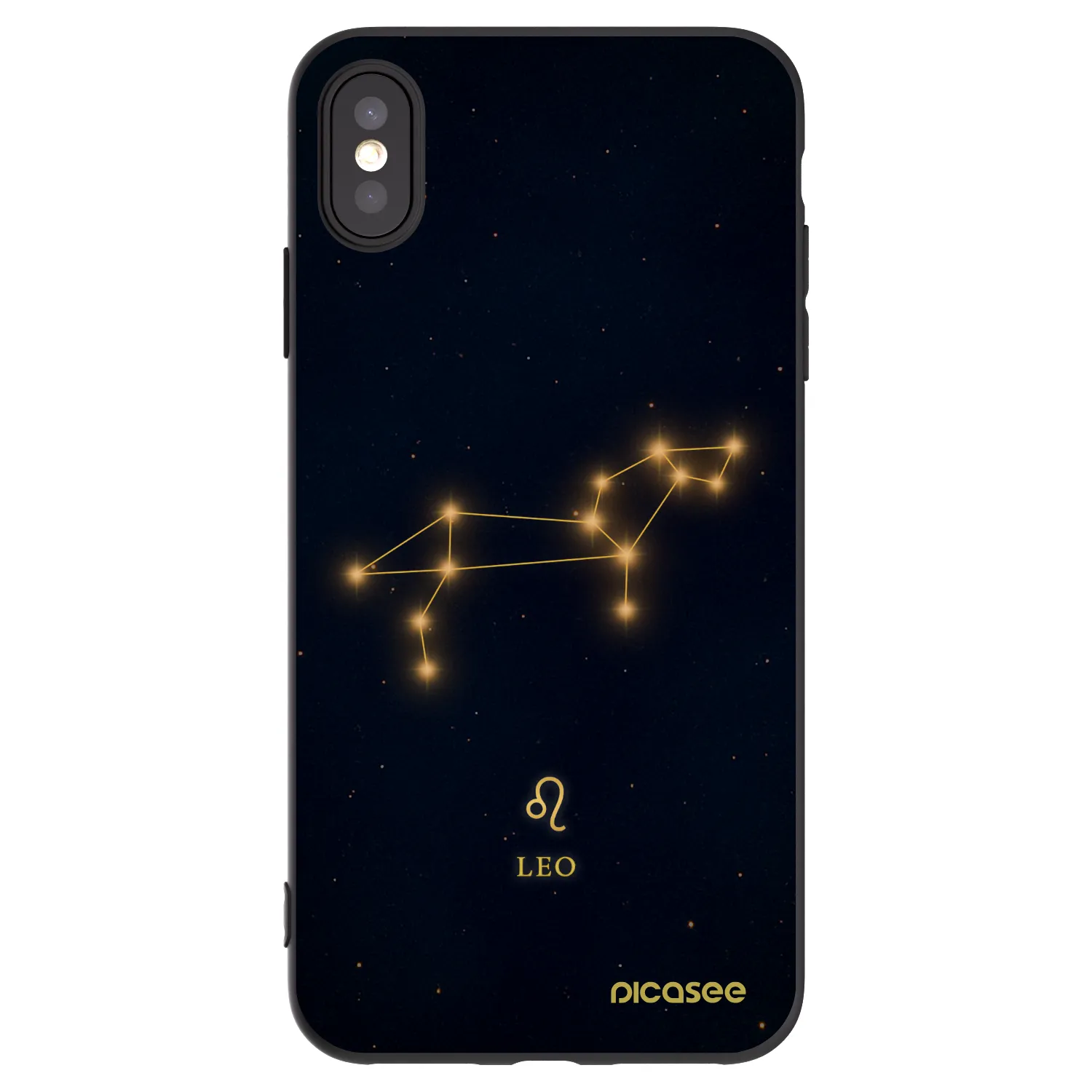Picasee silikónový čierny obal pre Apple iPhone XS Max - LEO