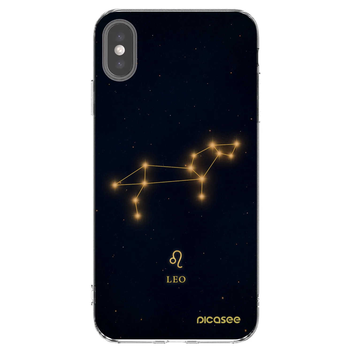 Picasee silikónový prehľadný obal pre Apple iPhone XS Max - LEO