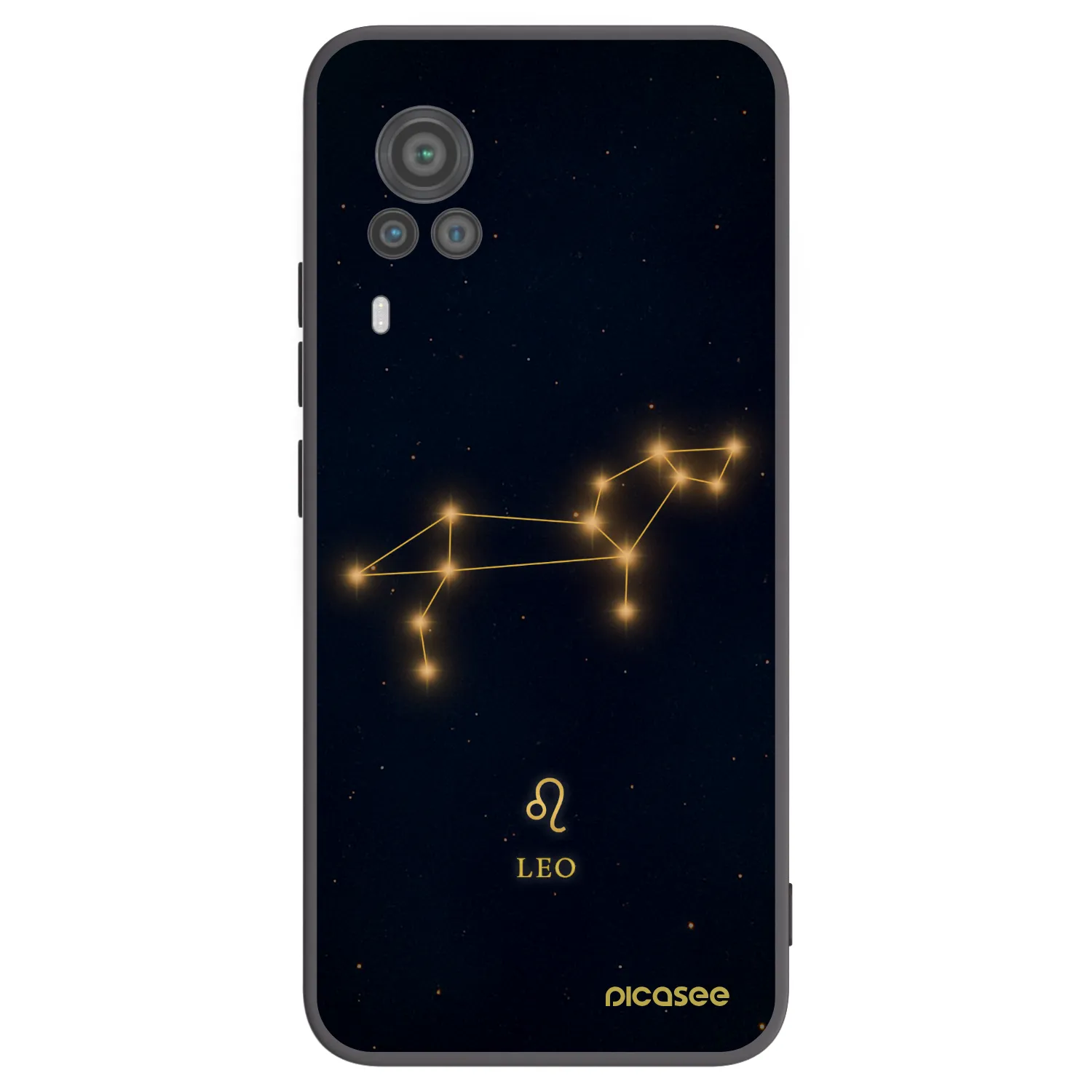 Picasee silikónový čierny obal pre Vivo X60 Pro 5G - LEO