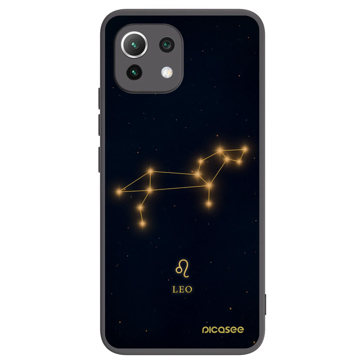 Picasee silikónový čierny obal pre Xiaomi 11 Lite 5G NE - LEO