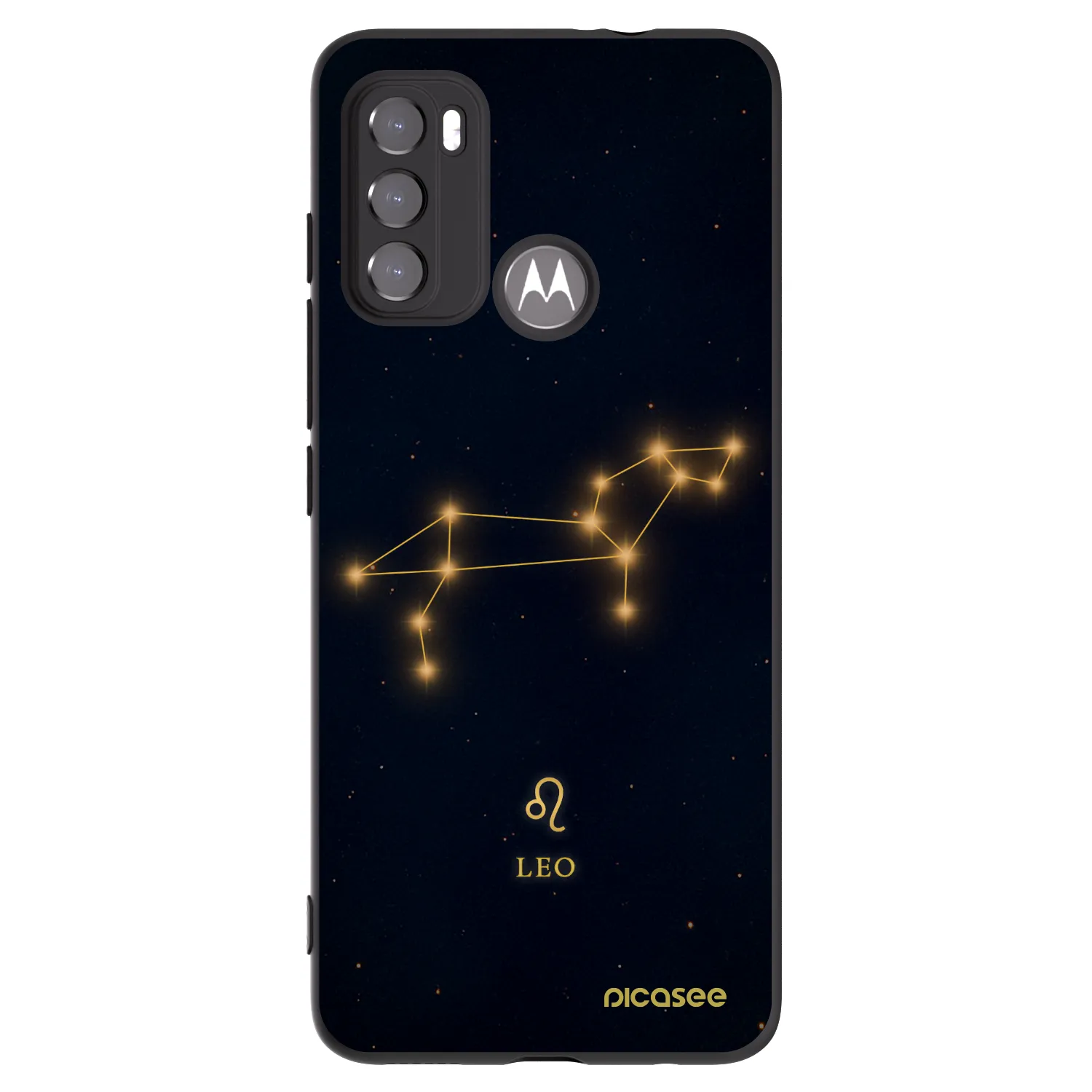 Picasee silikónový čierny obal pre Motorola Moto G60 - LEO