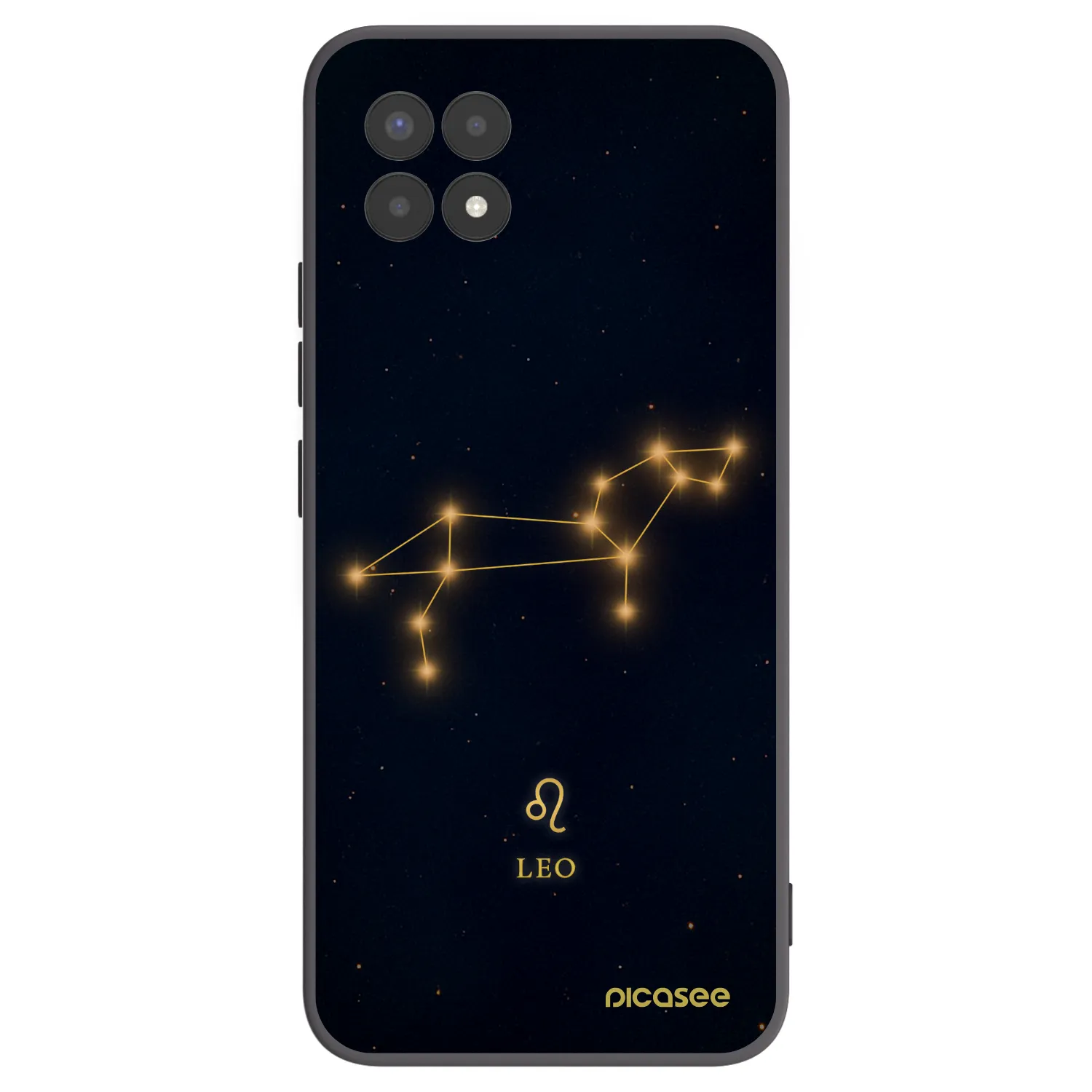 Picasee silikónový čierny obal pre Realme 8i - LEO