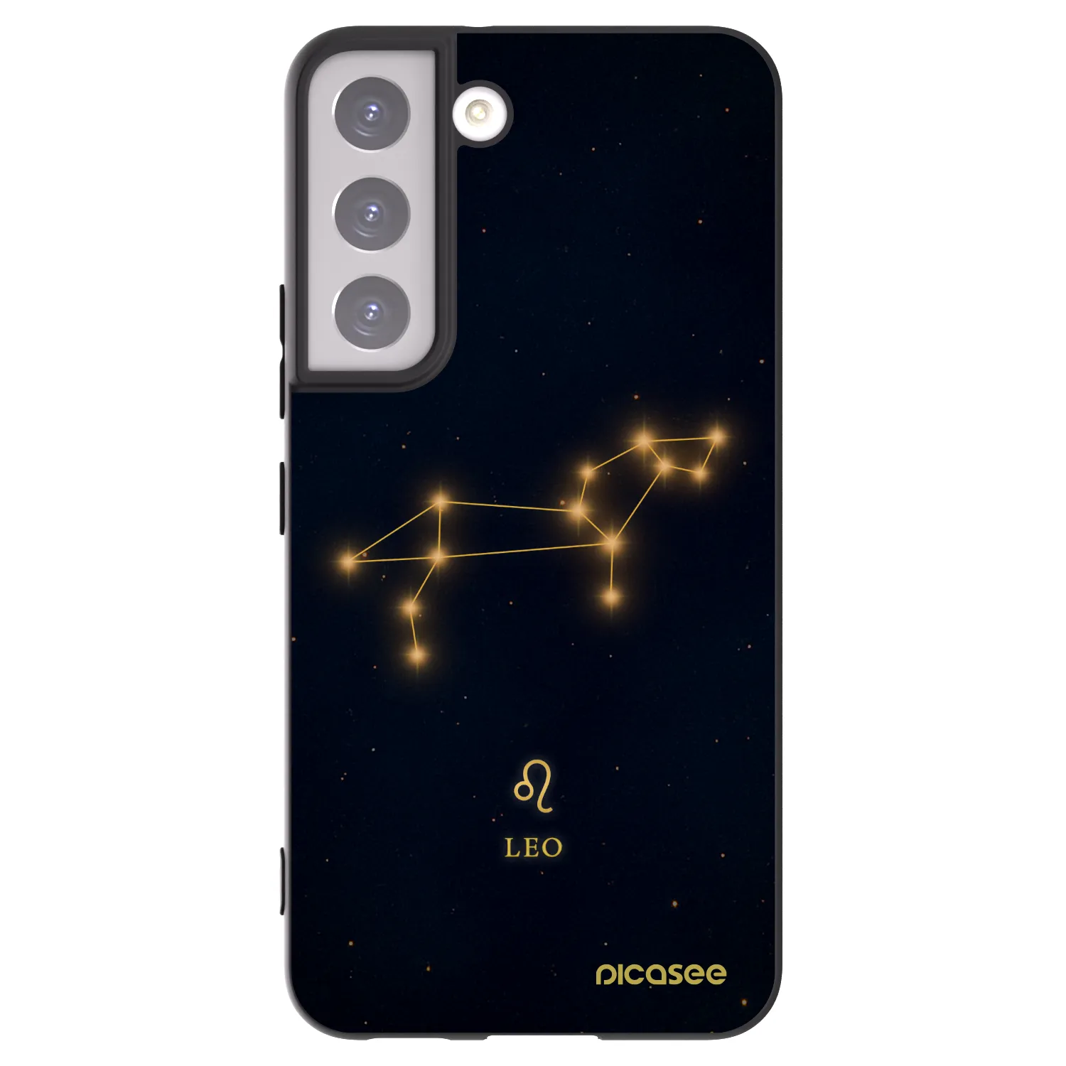 Picasee silikónový čierny obal pre Samsung Galaxy S22 5G - LEO