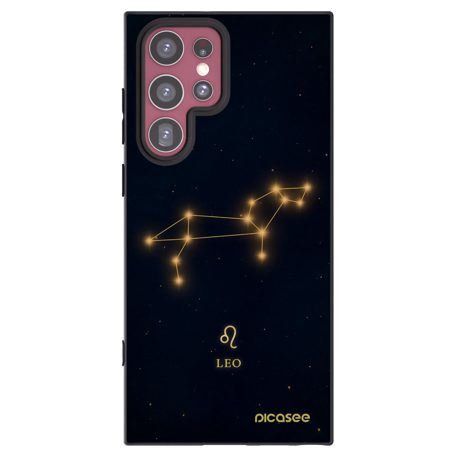 Picasee silikónový čierny obal pre Samsung Galaxy S22 Ultra 5G - LEO