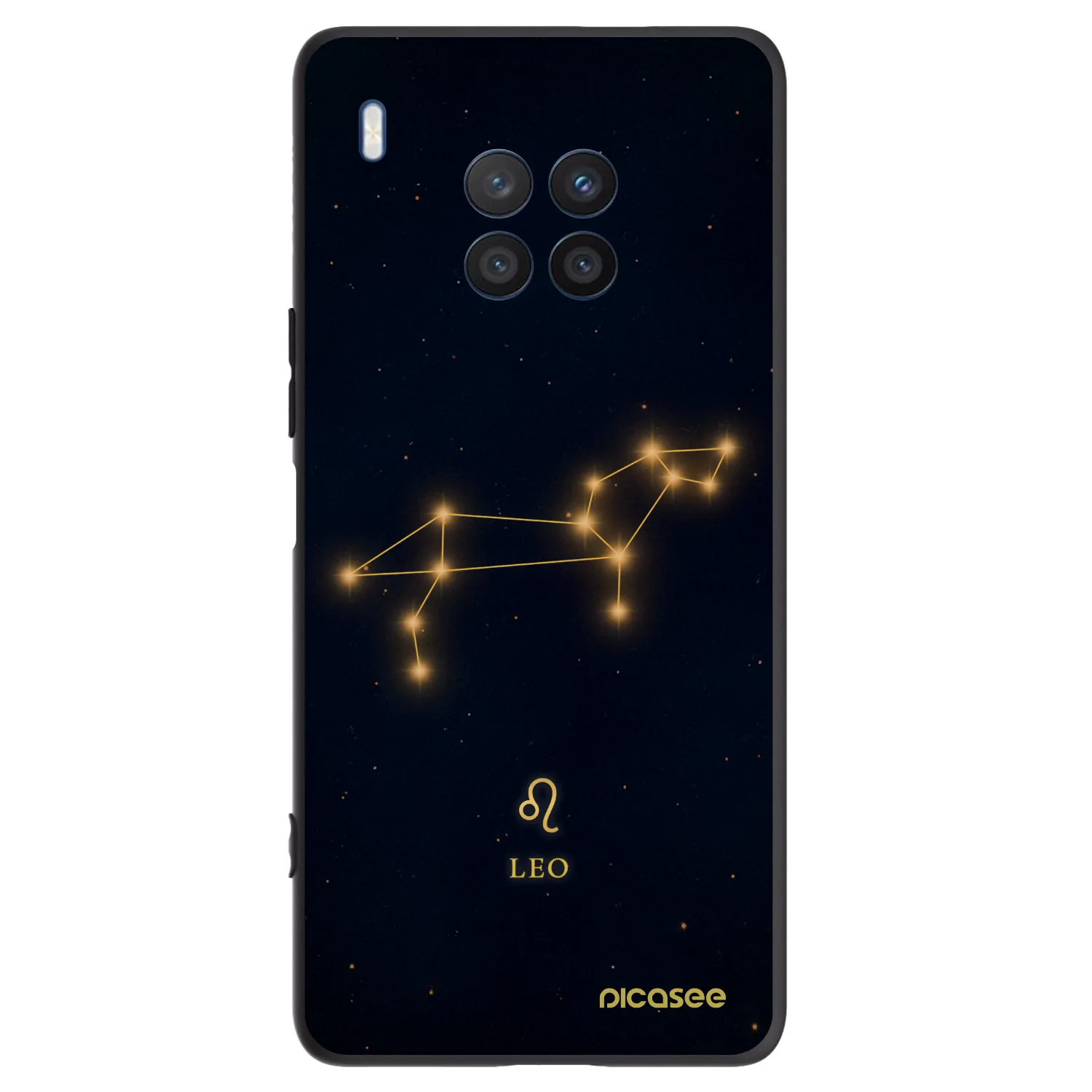 Picasee silikónový čierny obal pre Honor 50 Lite - LEO